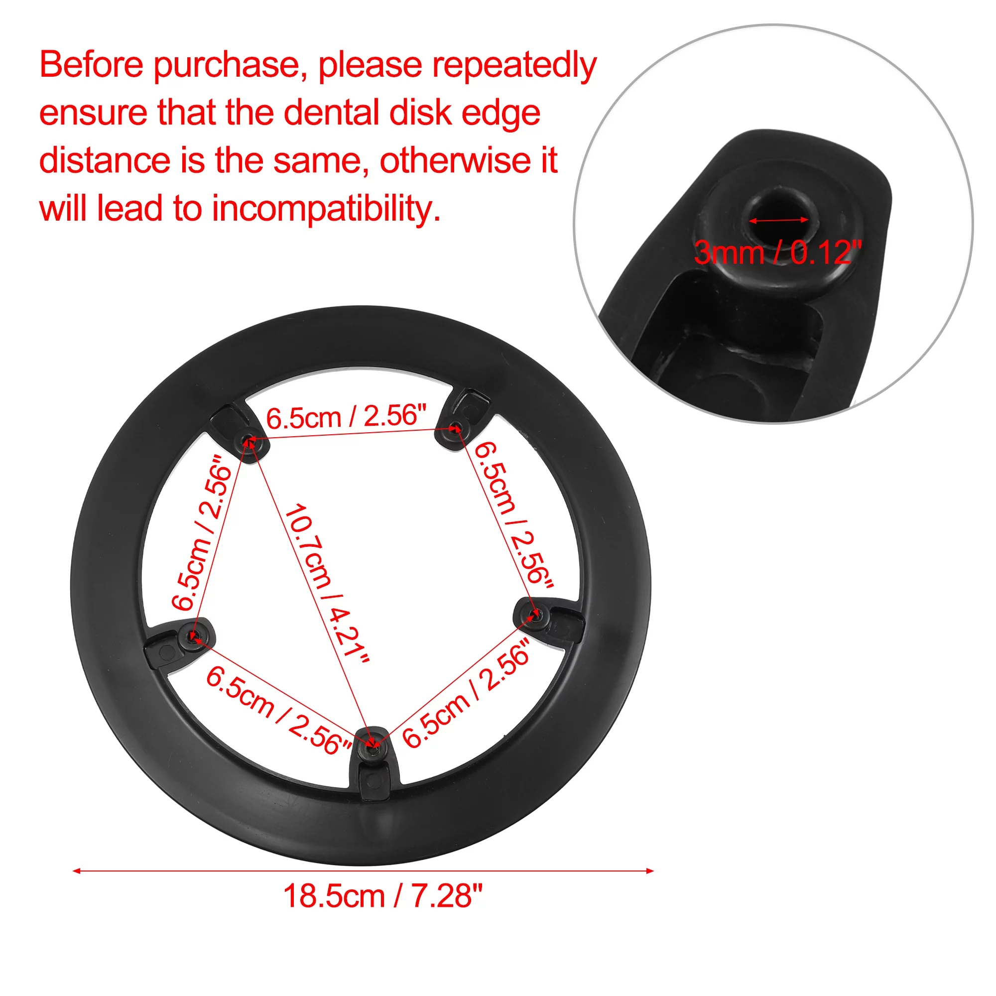 1 Pcs 6.5cm 5 Holes Bicycle Bike Crankset Chain Wheel Cover Protection Chain Wheel Protective Cover Black