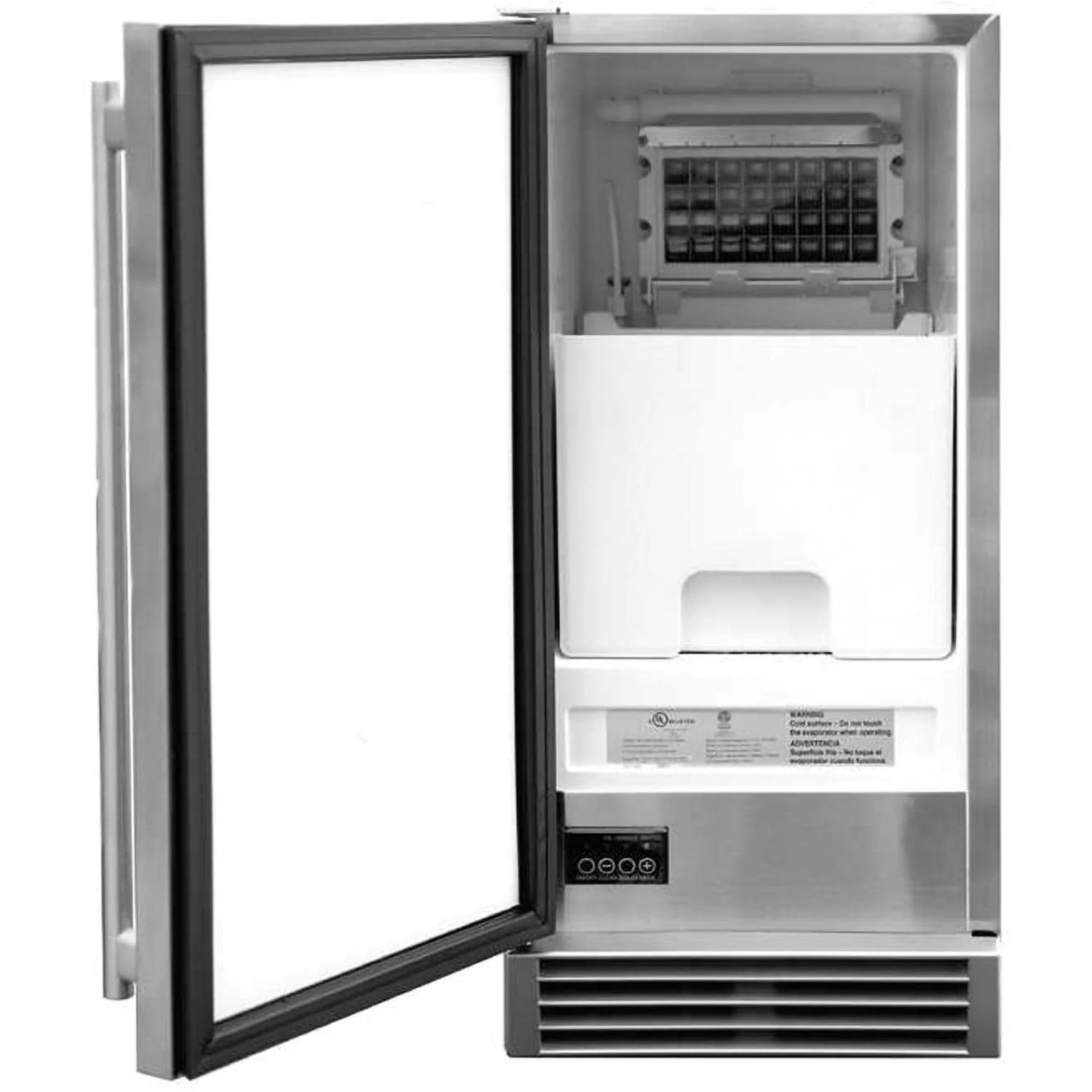 Summerset 15-Inch UL Outdoor Rated Ice Maker w/ Stainless Door - 50 Lbs Capacity - SSIM-15