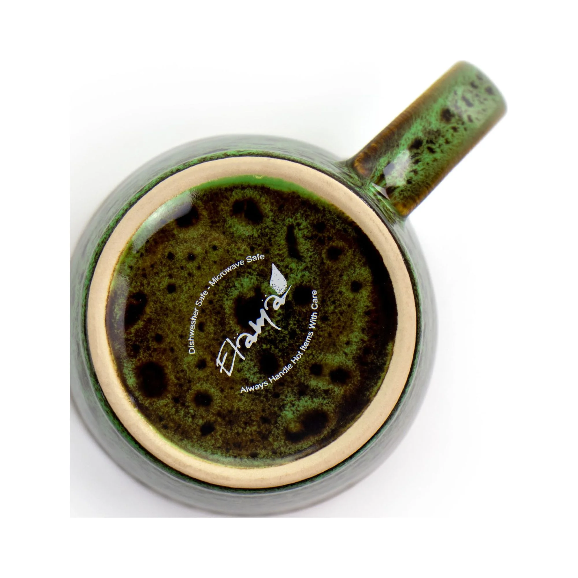 Elama  16 Piece Jade Waves Stoneware Dinnerware Set, Green