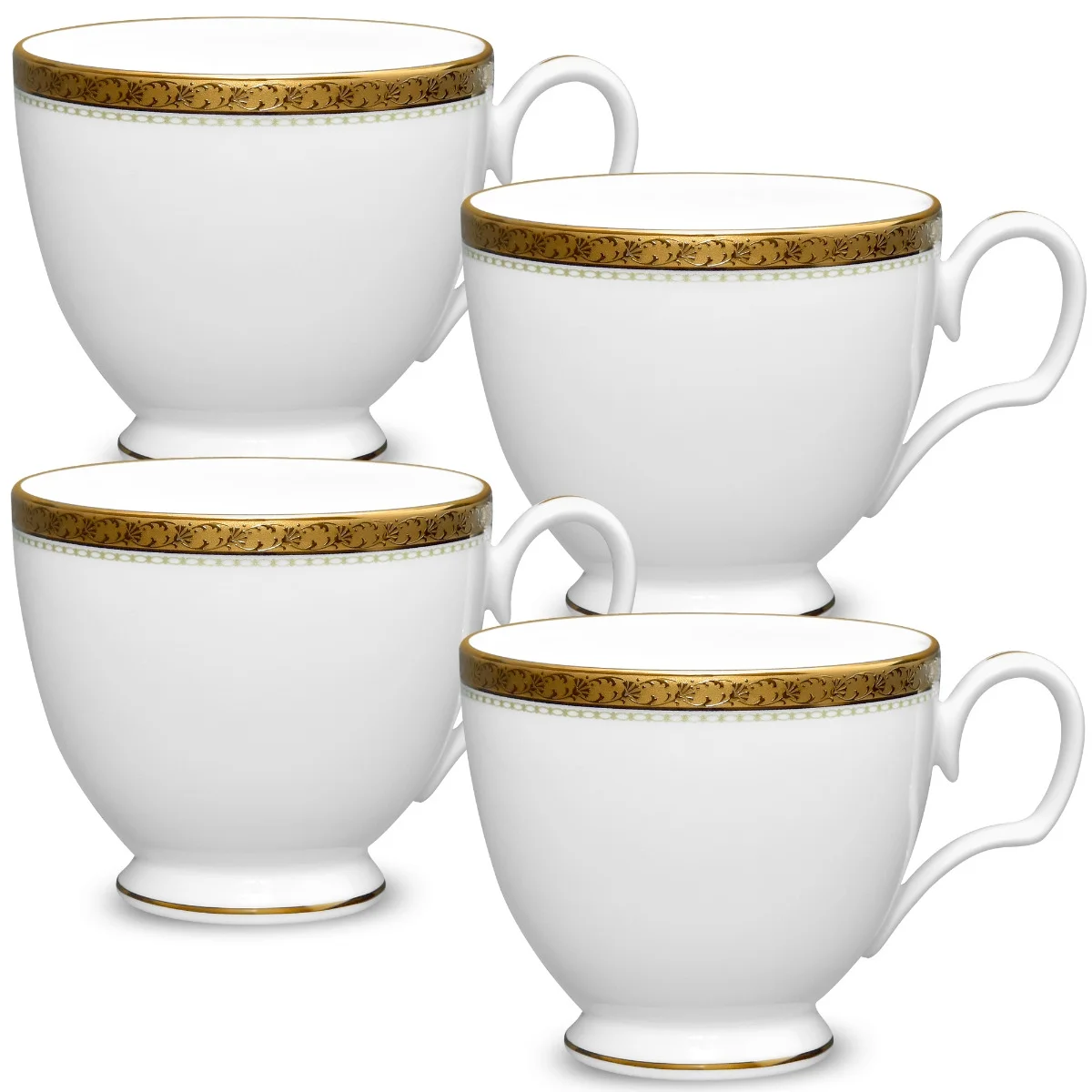 Noritake Charlotta Gold Set of 4 Cups