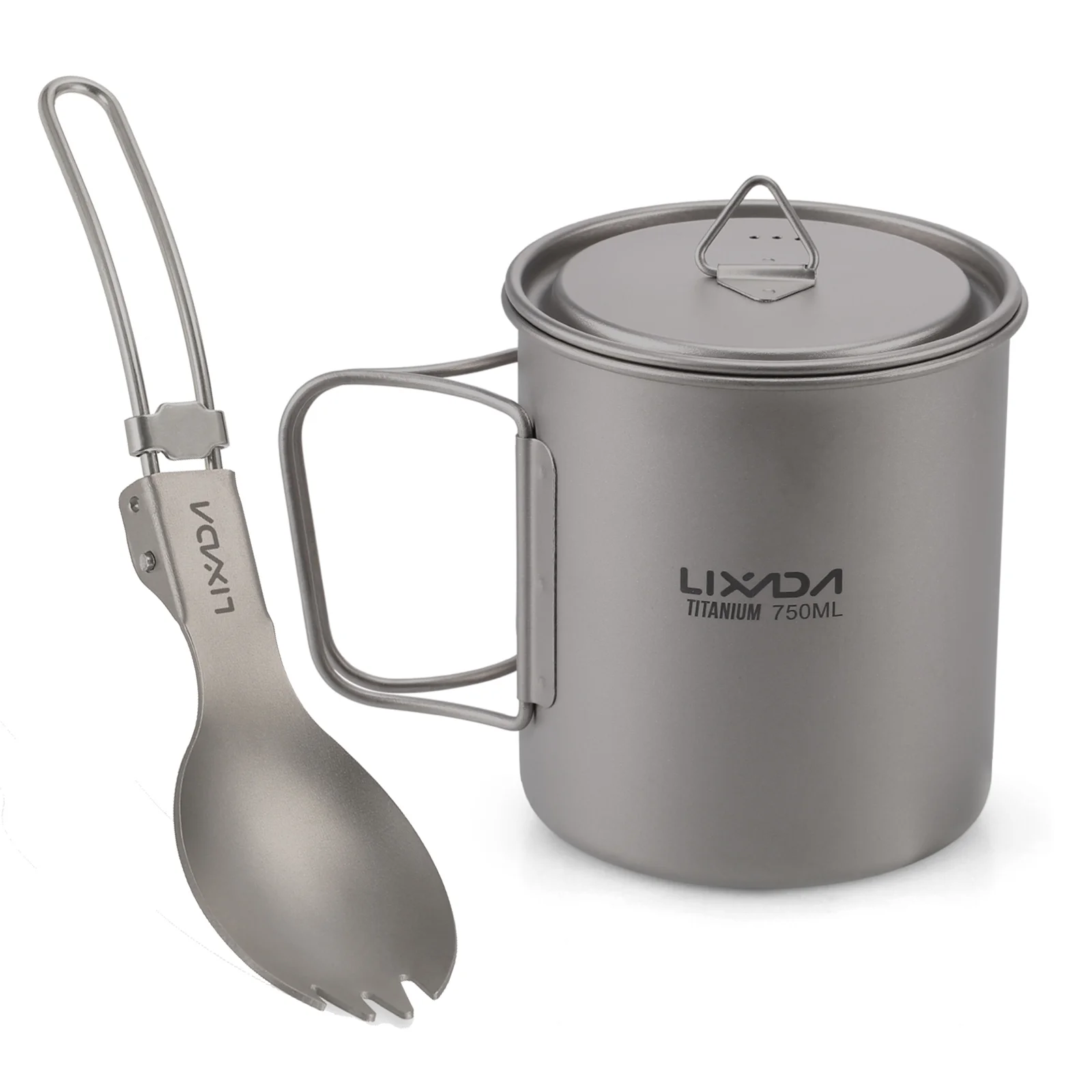 Lixada Cup set,Set 300ml/350ml/420ml/550ml/650ml/750ml Cup Dinner Spork Tableware Cookware Set Cup With Dinner With Dinner Spork Mewmewcat Huiop Eryue Water Cup