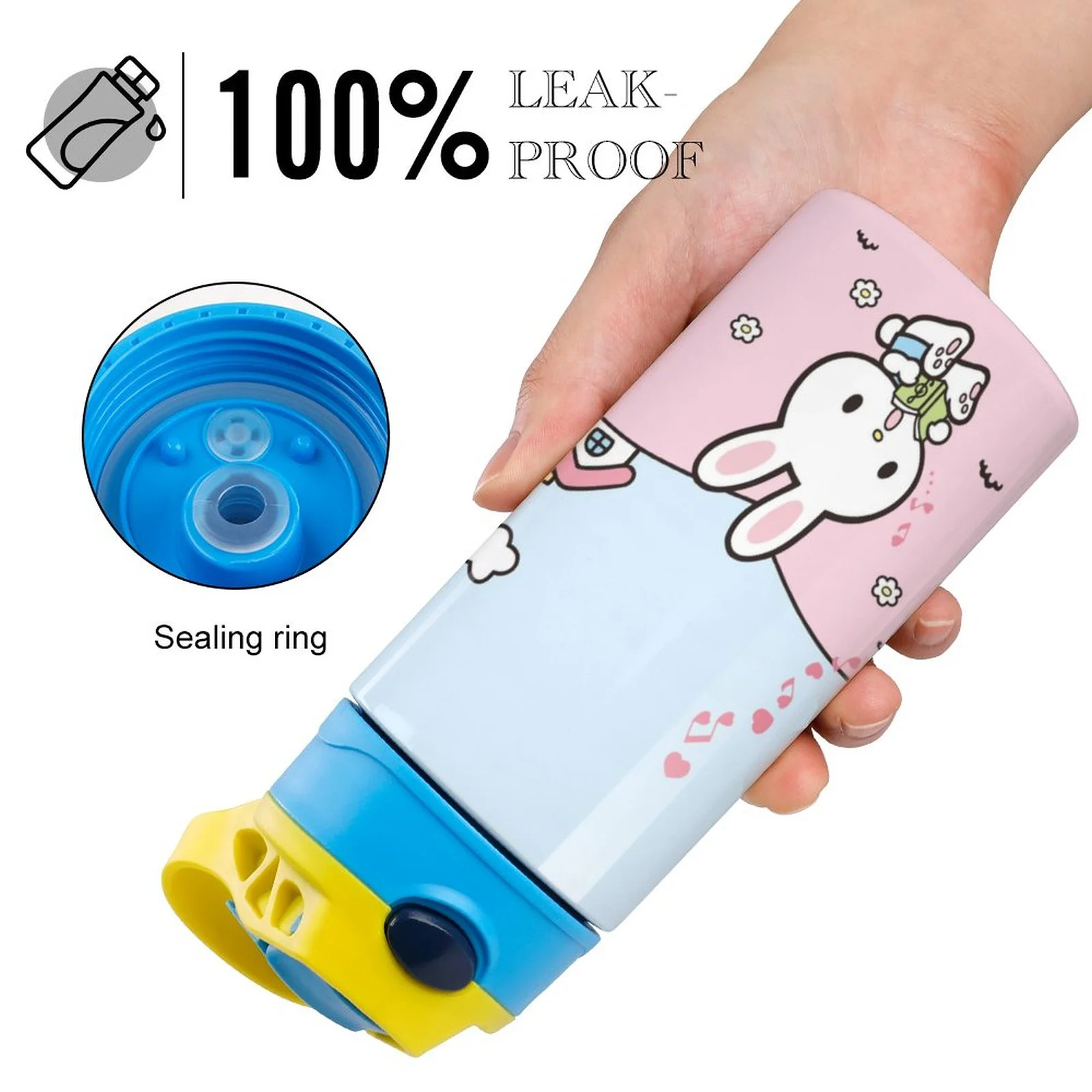 My Melody Brother Children's Water Bottle Vacuum Insulated Stainless Steel Cup With Straw Toddler Thermoses