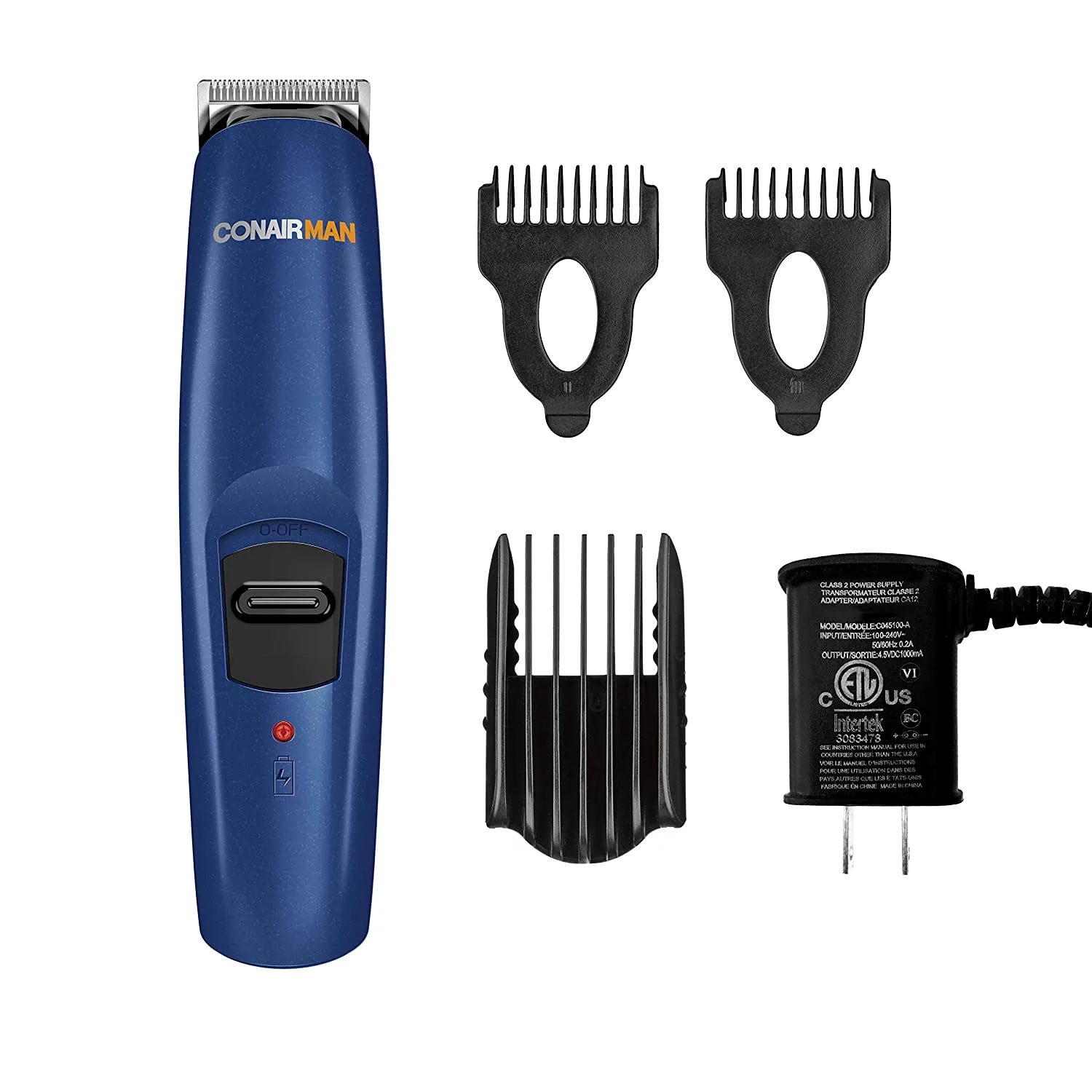 ConairMAN Beard & Mustache Trimmer, Cordless/Rechargeable GMT10NCS