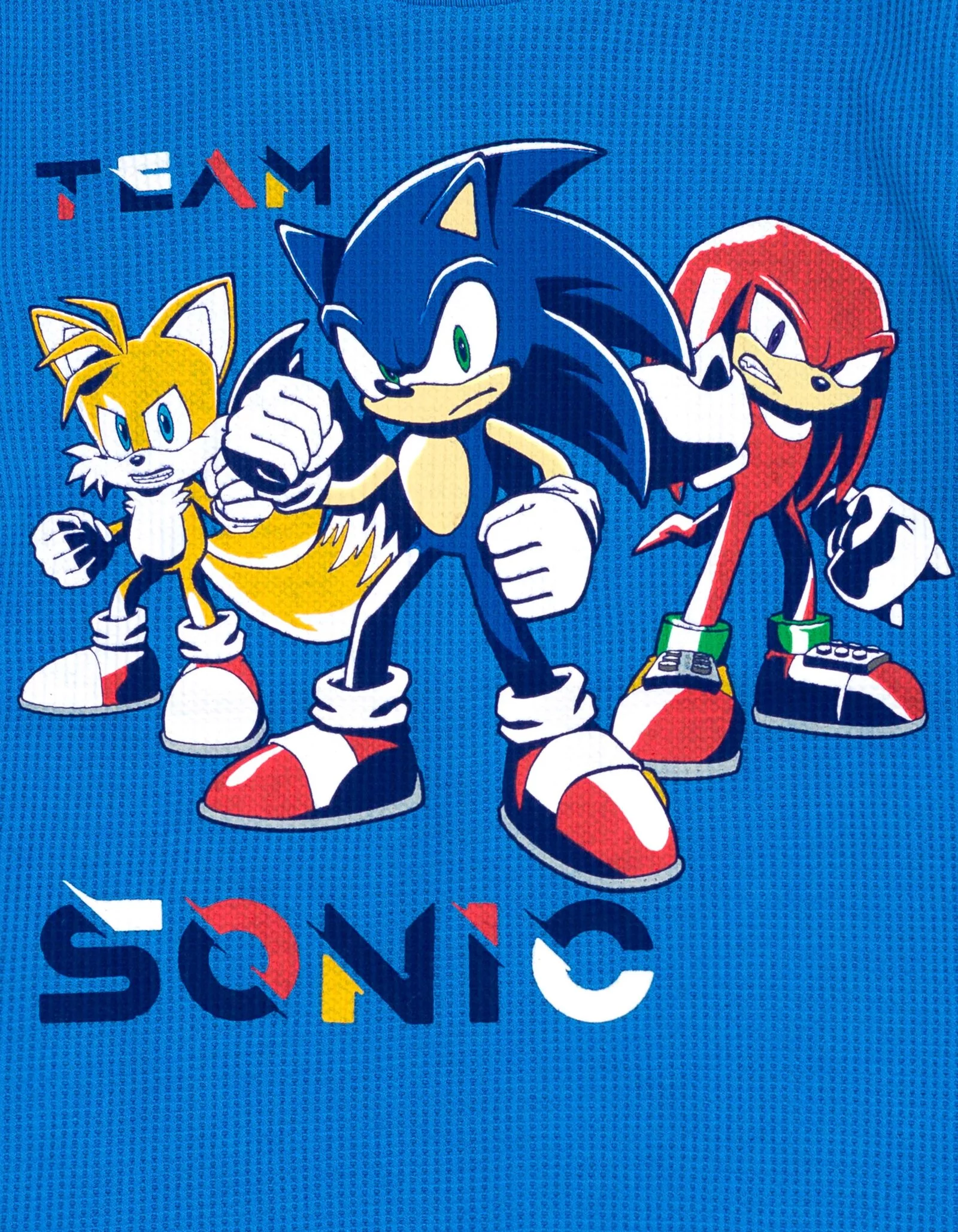 SEGA Sonic The Hedgehog Tails Knuckles Little Boys Thermal T-Shirt Pants Blue 4