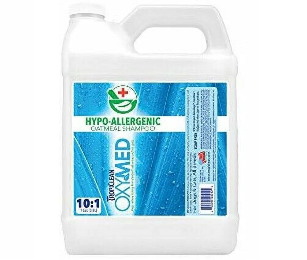 Dog Shampoo Hypoallergenic Soothing Oatmeal Clean Soft Coat Gallon Concentrate
