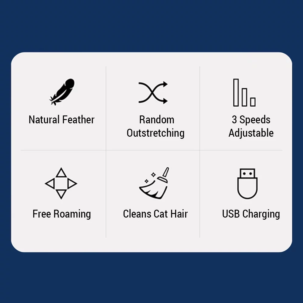 Andoer Model,Play Smart Toy Cat Toy Smart Endless Feline Tool Smart Toy Feather Wand Toy - Cat Lovers Pristin Model Wand Toy With Feather Smart Model KittyModel Kitty Endless WandToy