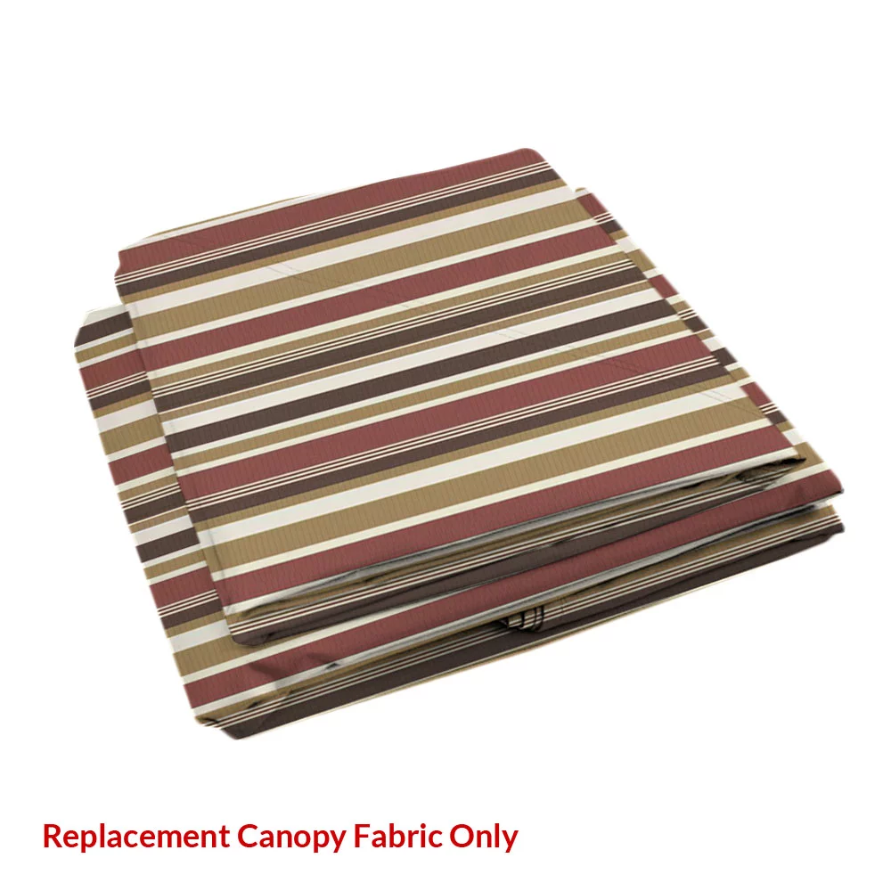 Garden Winds Signature Series 10 x 10 Two-Tiered Replacement Gazebo Canopy Top Cover - Stripe Canyon