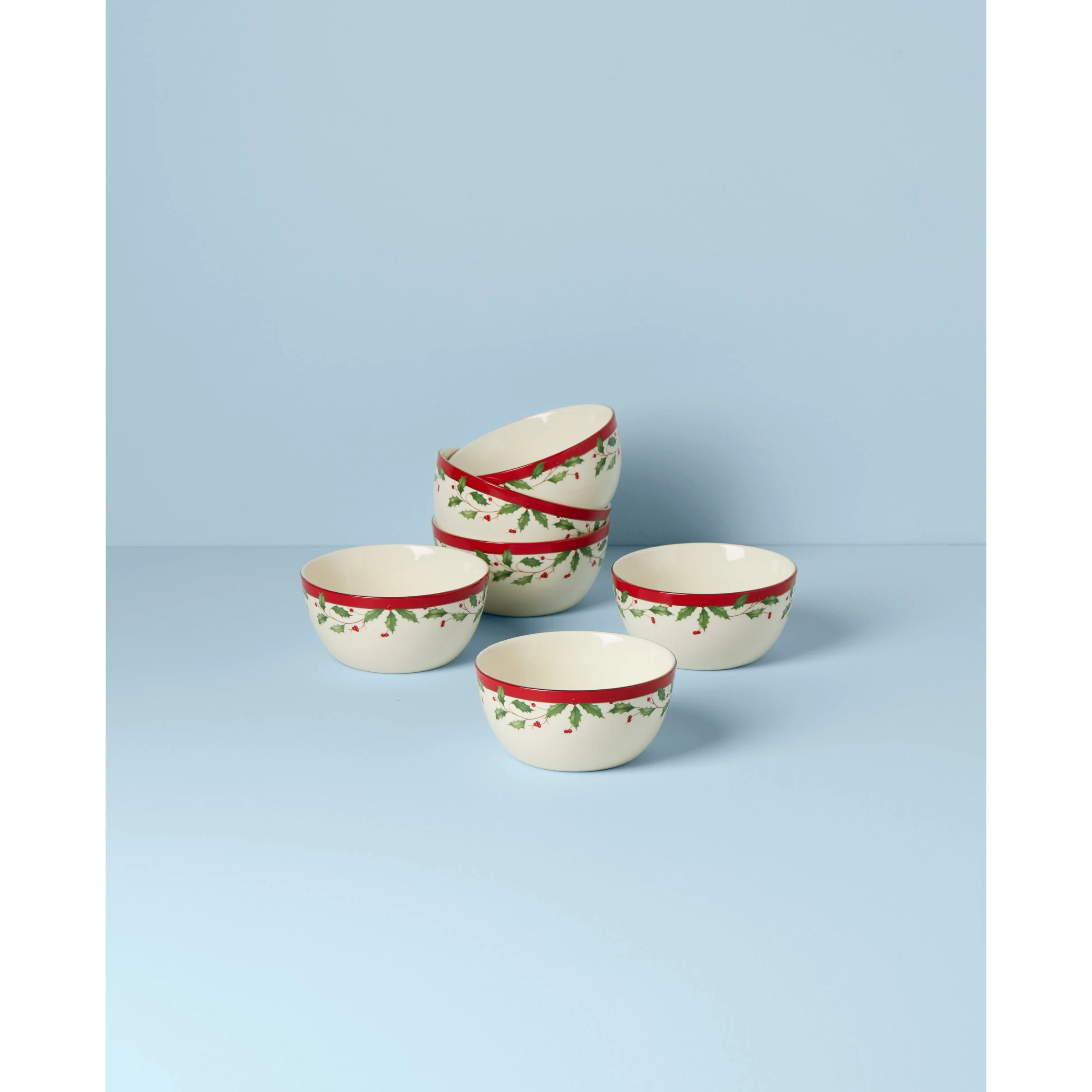 Lenox Holiday Dessert Bowl, Set of 6