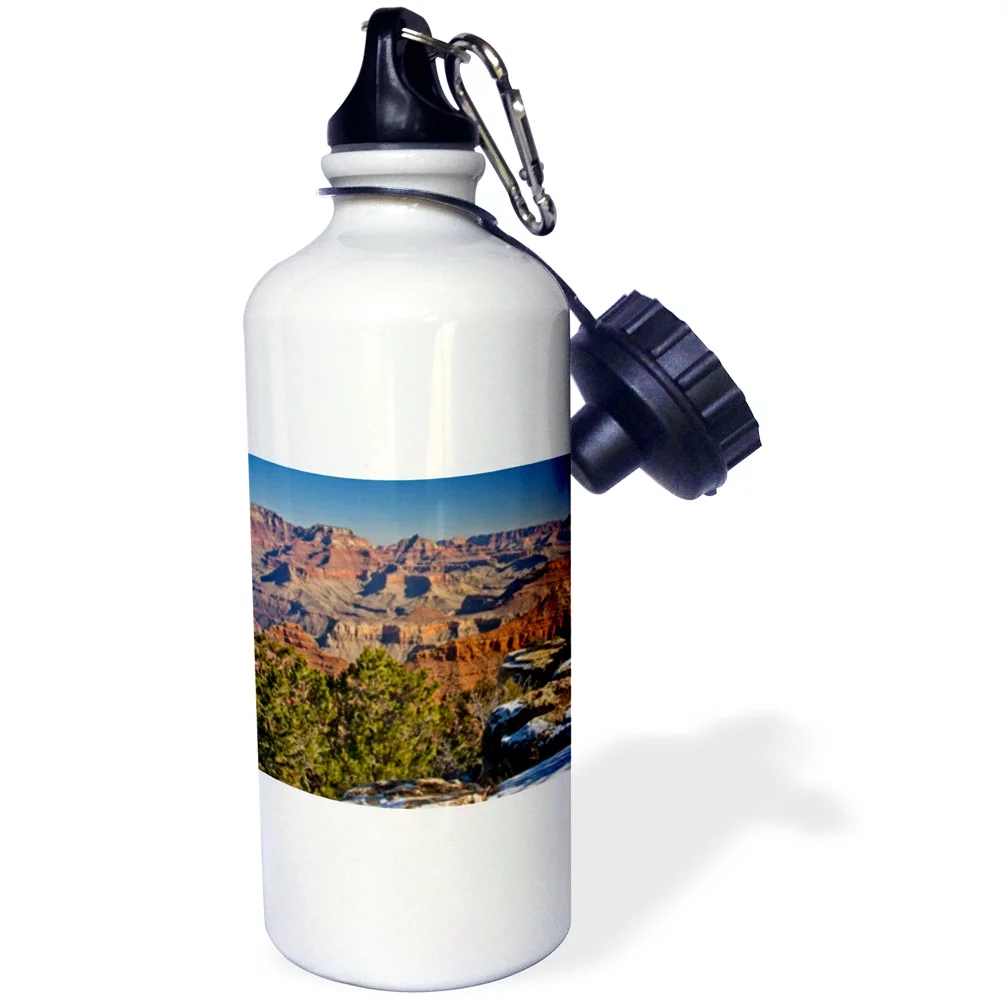 3dRose Vista, from Mather Point, South Rim, Grand Canyon NP, Arizona - Water Bottle, 21-ounce