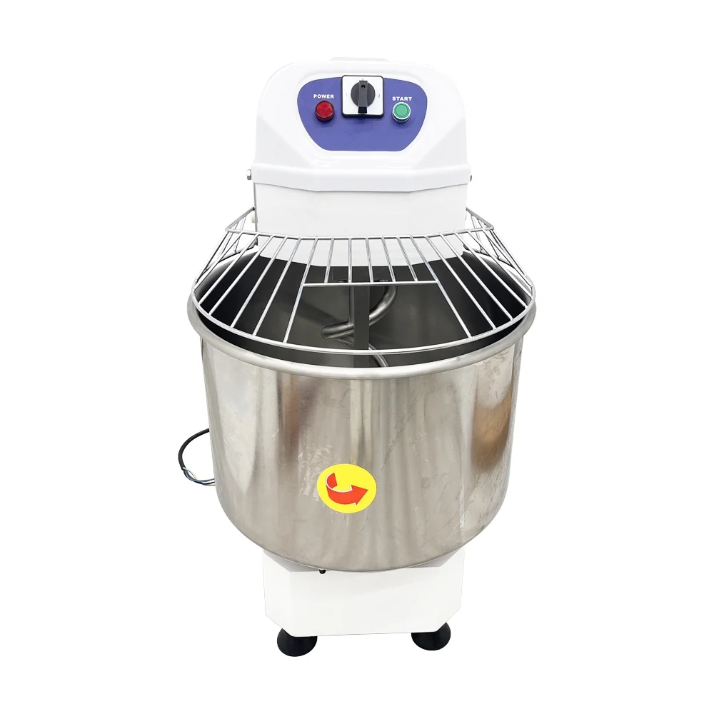 PreAsion 60L Commercial Double Speed Dough Mixer Pizza Bakery Double Action Double Speed Spiral Dough Mixing 220V