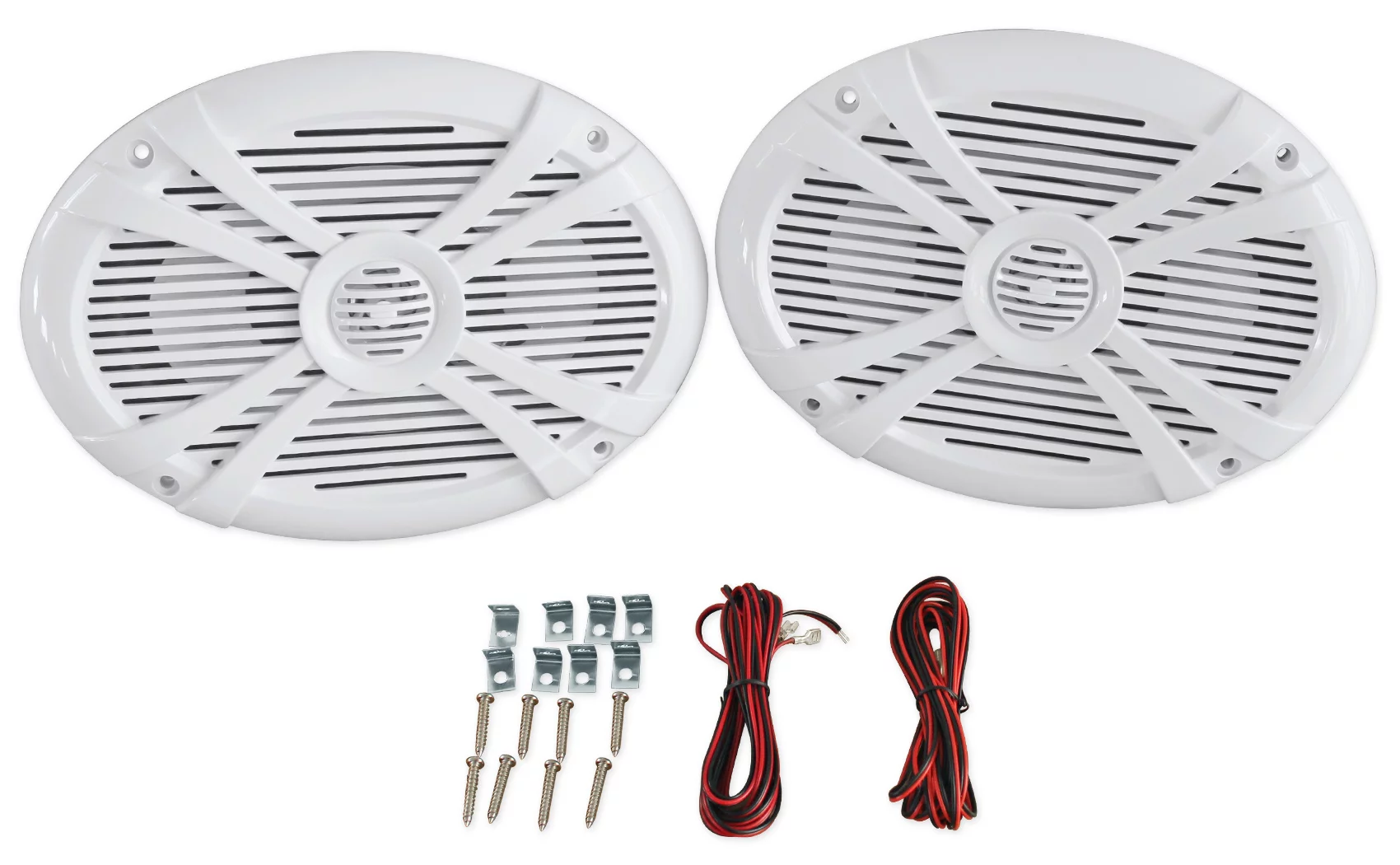 (2) Rockville RMSTS69W 6x9 1000w Waterproof Marine Boat Speakers+(2) Wakeboards
