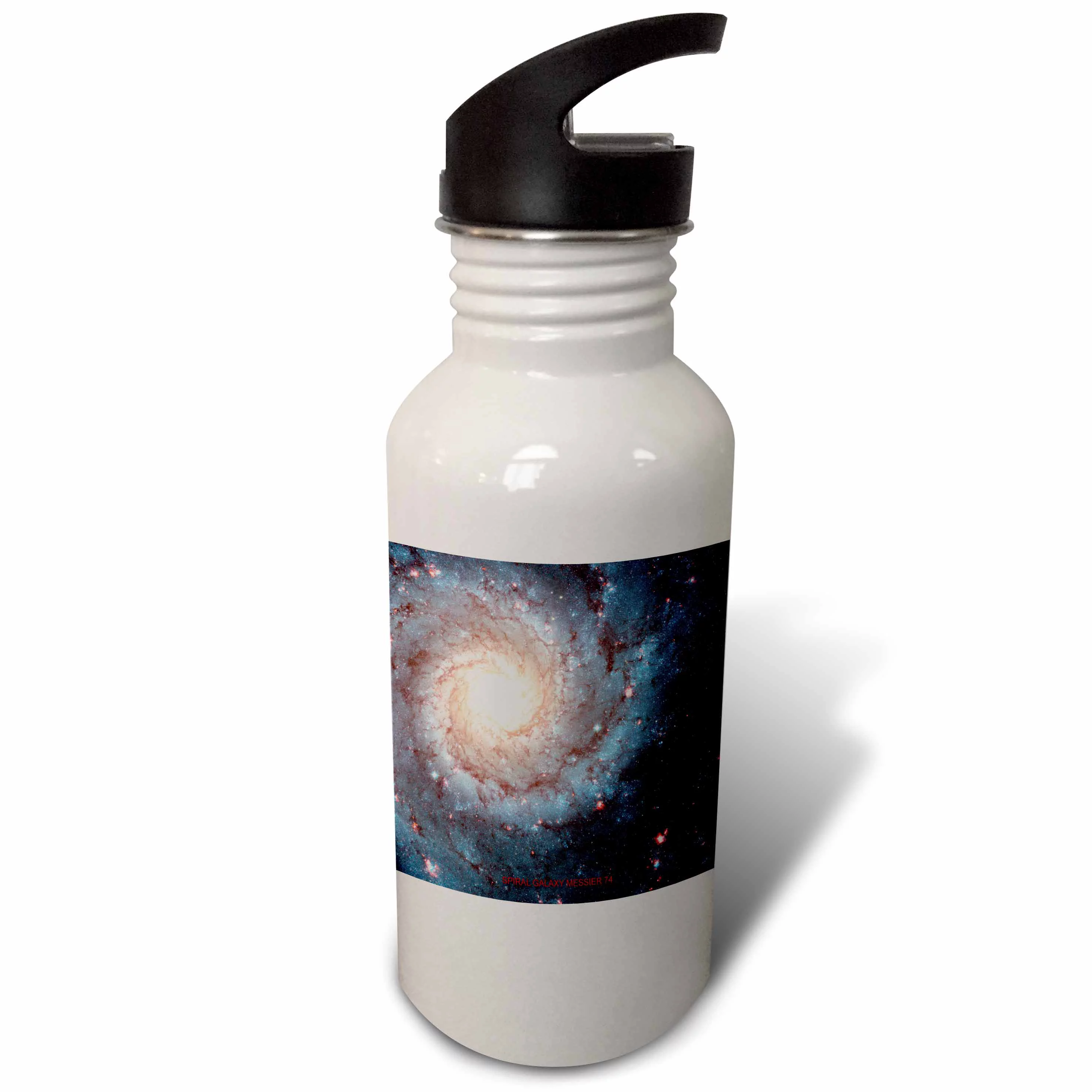 Galaxy and Nebula - Spiral Galaxy Messier 74 21 oz Sports Water Bottle wb-76822-1