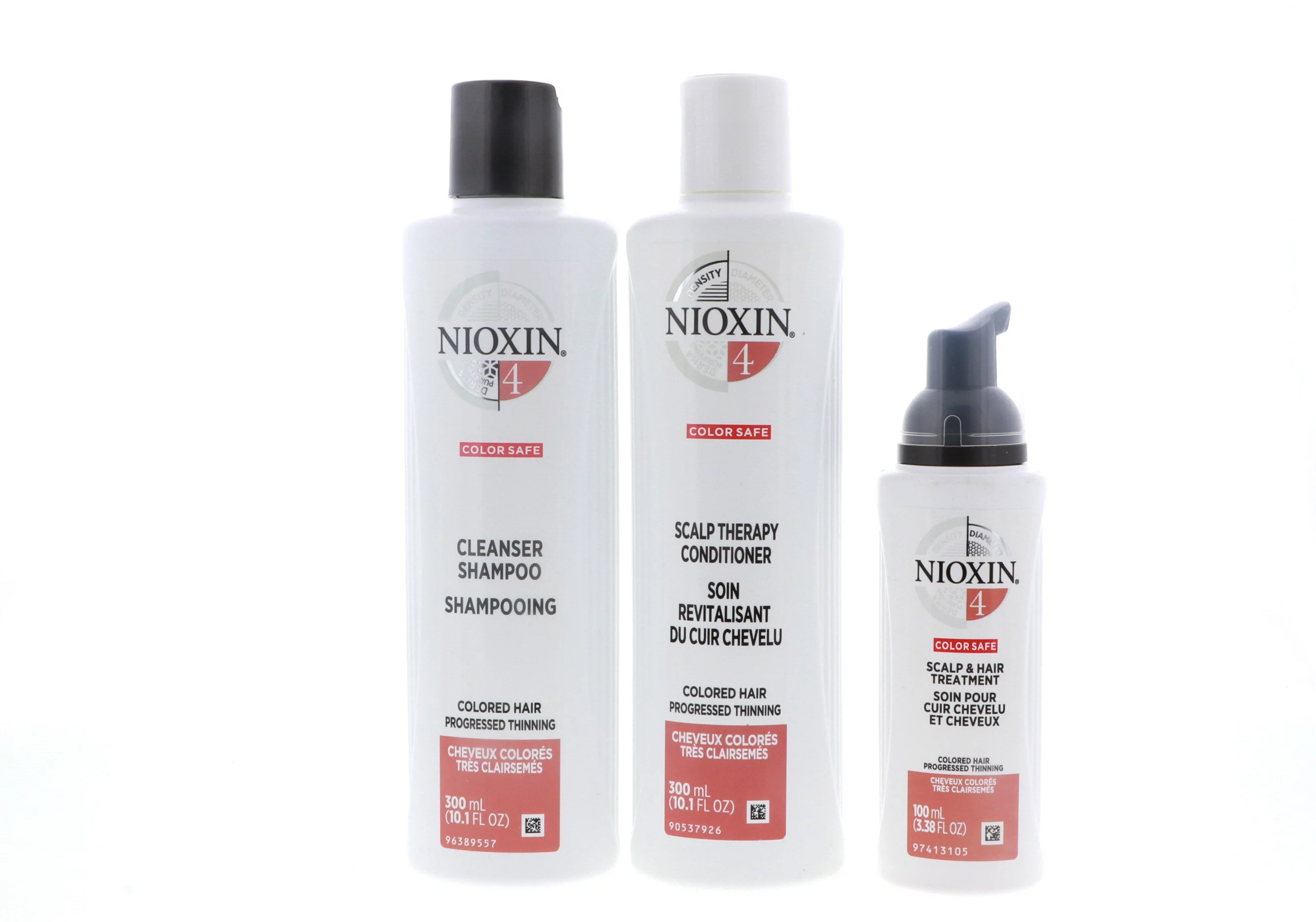 Nioxin System 4 Trio: Cleanser Shampoo 10.1 oz , Scalp Therapy Conditioner 10.1 oz , Scalp & Hair Treatment 3.38 oz