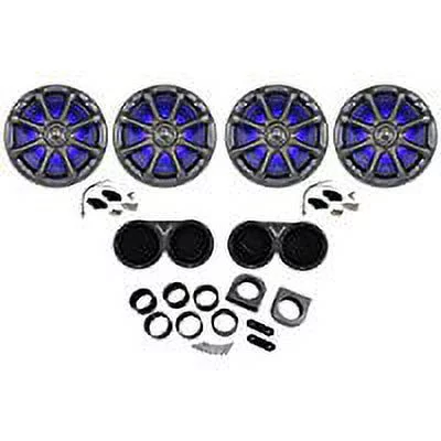 Black Kicker Dual Wake Tower System with Kicker Charcoal 6.5