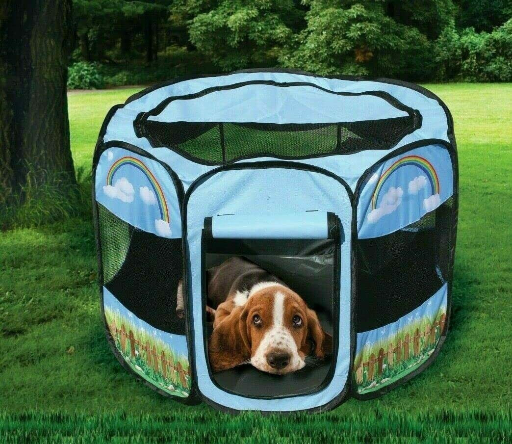 Portable Pet Puppy Soft Tent Playpen Dog Cat Folding Crate Play Dog Pen Pop-Up