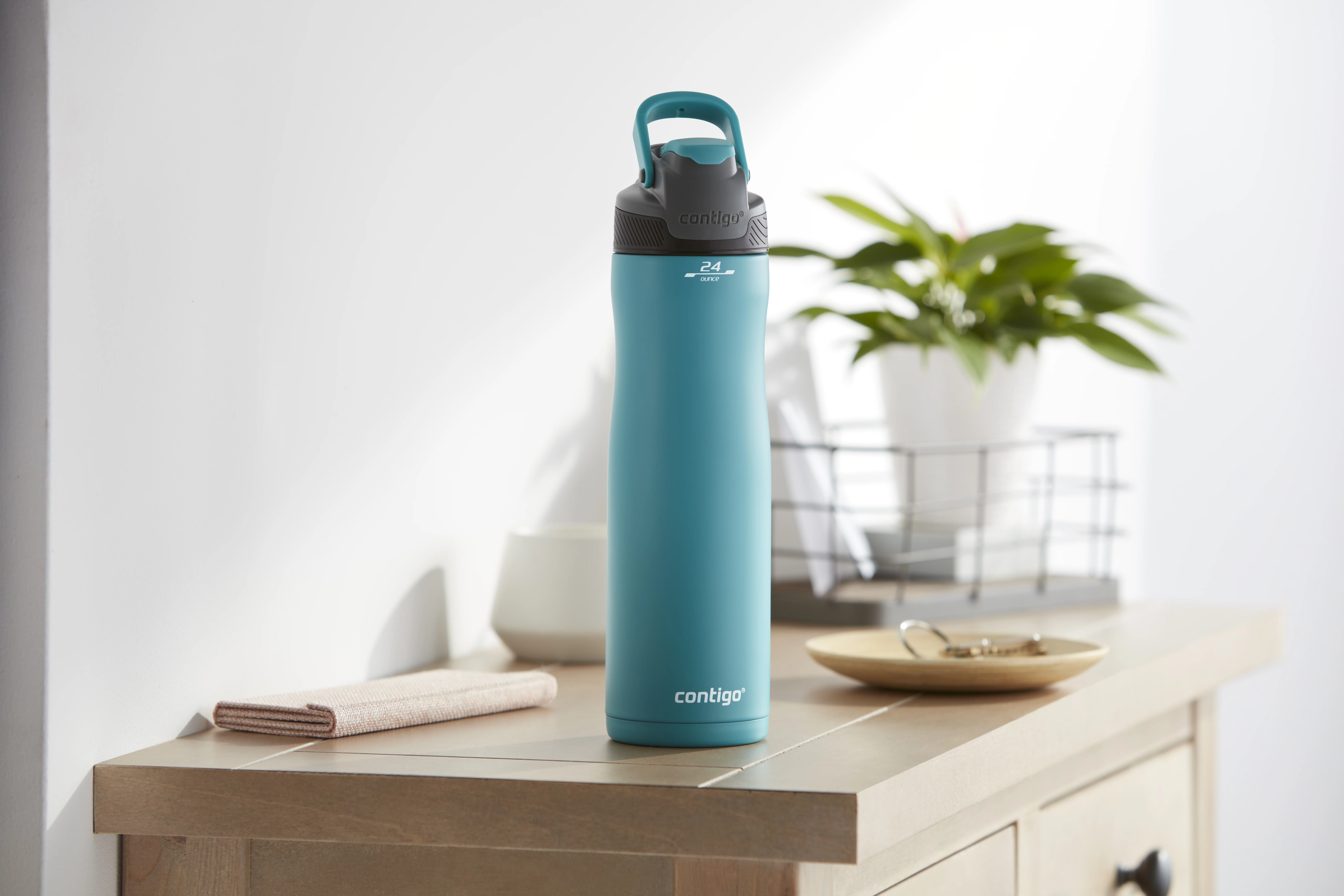 Contigo 24oz Autoseal Chill Vacuum-Insulated Stainless Steel Water Bottle, Scuba Teal
