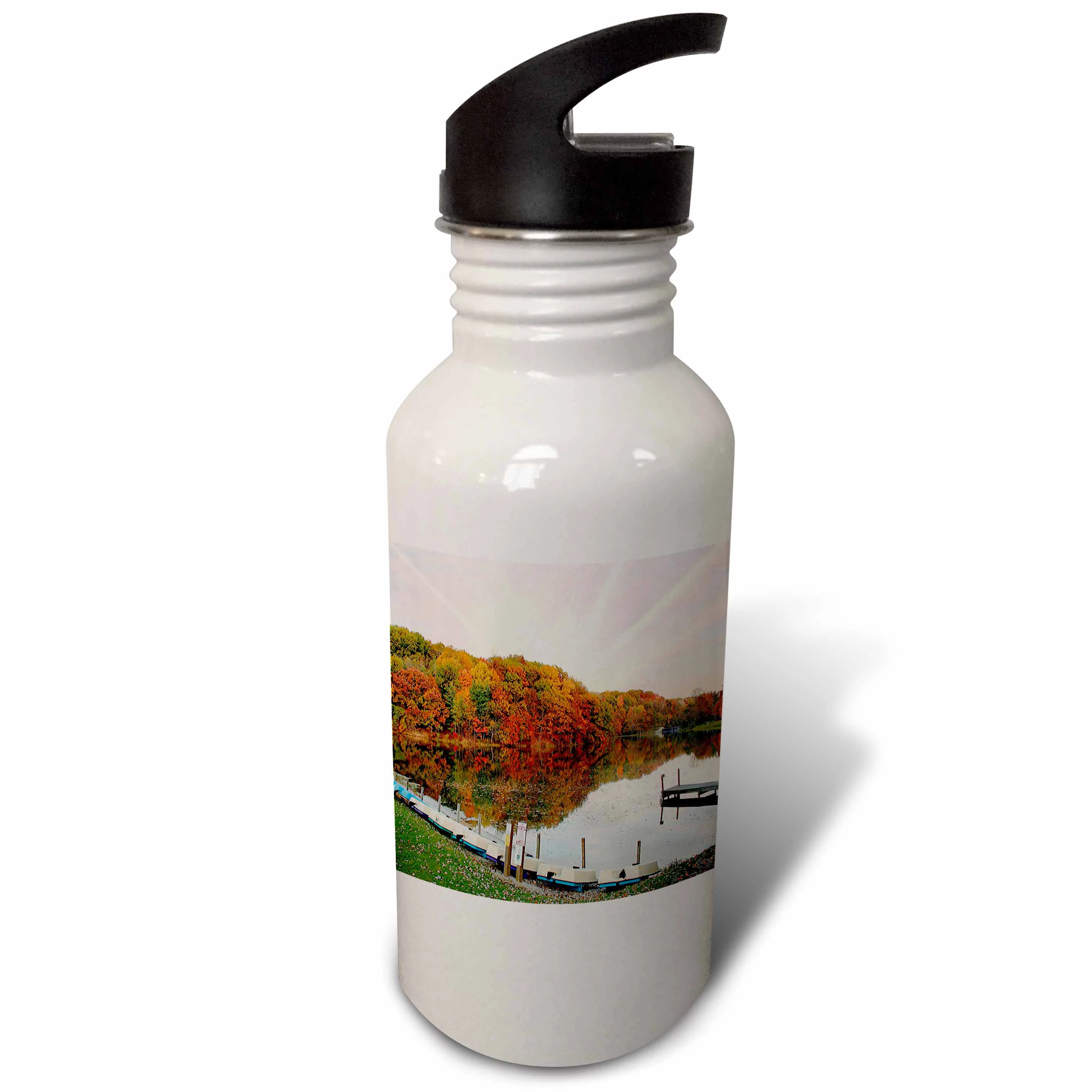 Mt. Gilead State Park in Autumn 21 oz Sports Water Bottle wb-61707-1