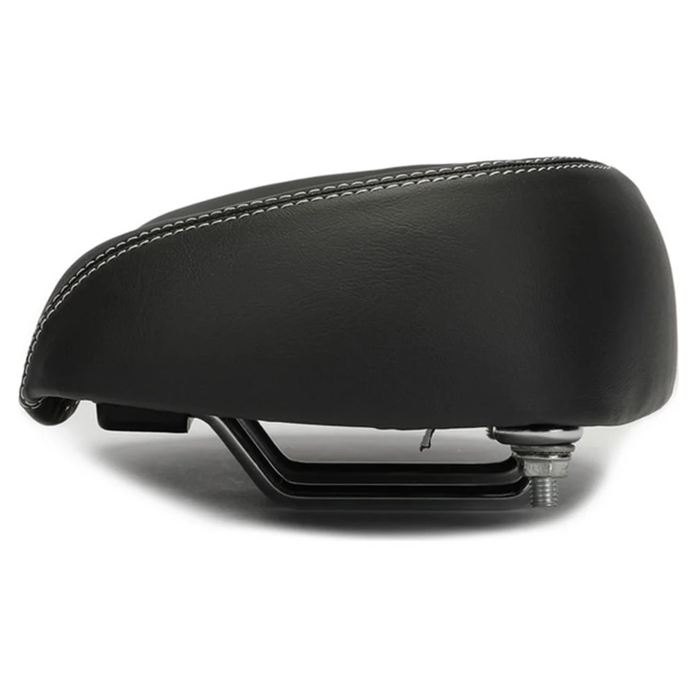 Big Ass Bike Cycling Noseless Saddle Wide Large Soft PU Pad Seat (Black & Blue)