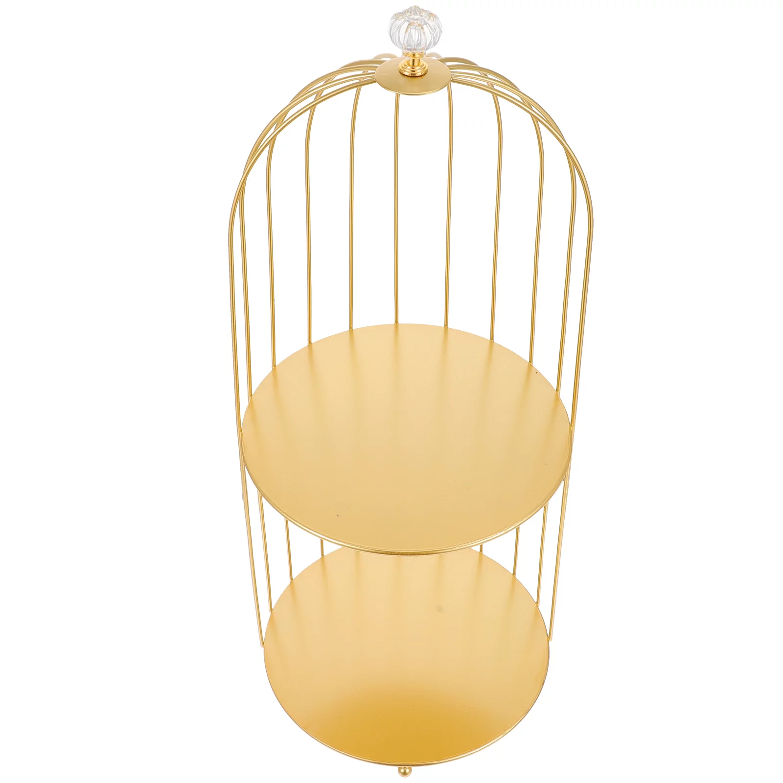 Bathroom Cosmetic Stand Makeup Display Stand Birdcage Rack Stand Cupcake Holder