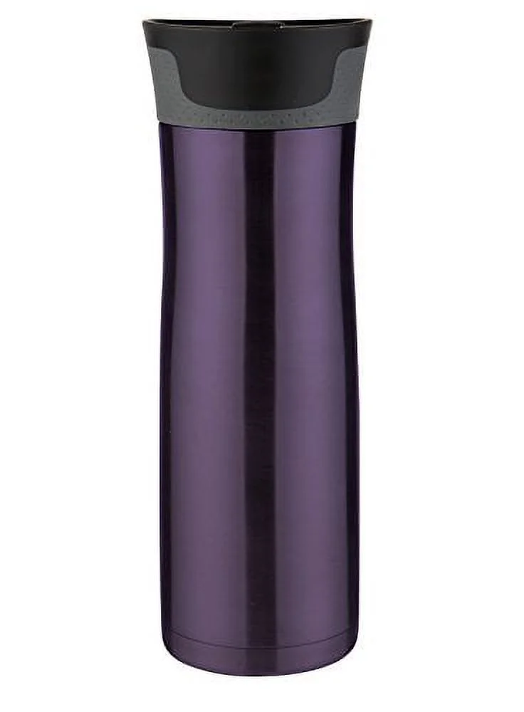 Contigo AUTOSEAL West Loop Vacuum Insulated Stainless Steel Travel Mug with Easy Clean Lid, 20oz, Violet