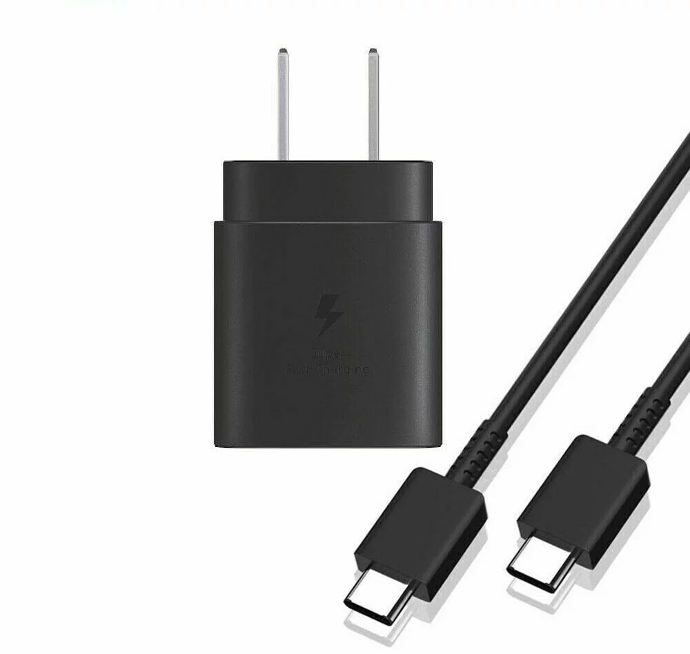 for Doogee S99 Super Fast Charging 25W Wall Charger + Dual Port Car Charger Bundle - Black