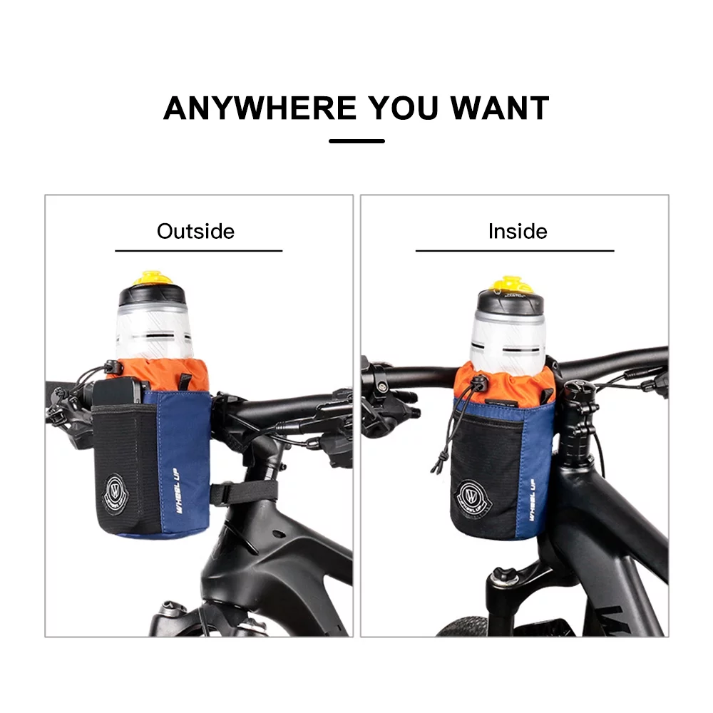Bike Bottle Holder Bag Handlebar Drink Beverage Holder Bag Container Cycling Front Bag Bike Pannier