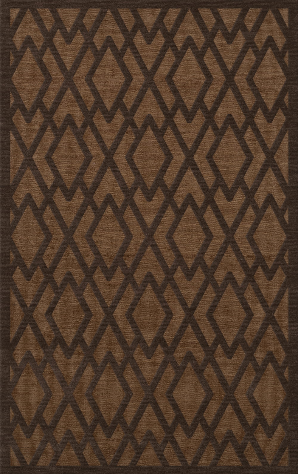 Dalyn Dover Area Rug DV1 Dv1 Caramel Diamond Lines 6' x 9' Rectangle