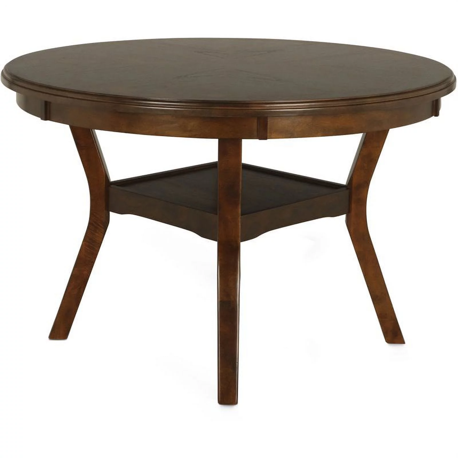 New Classic Furniture Gia Solid Wood 5-Piece Round Dining Set in Brown