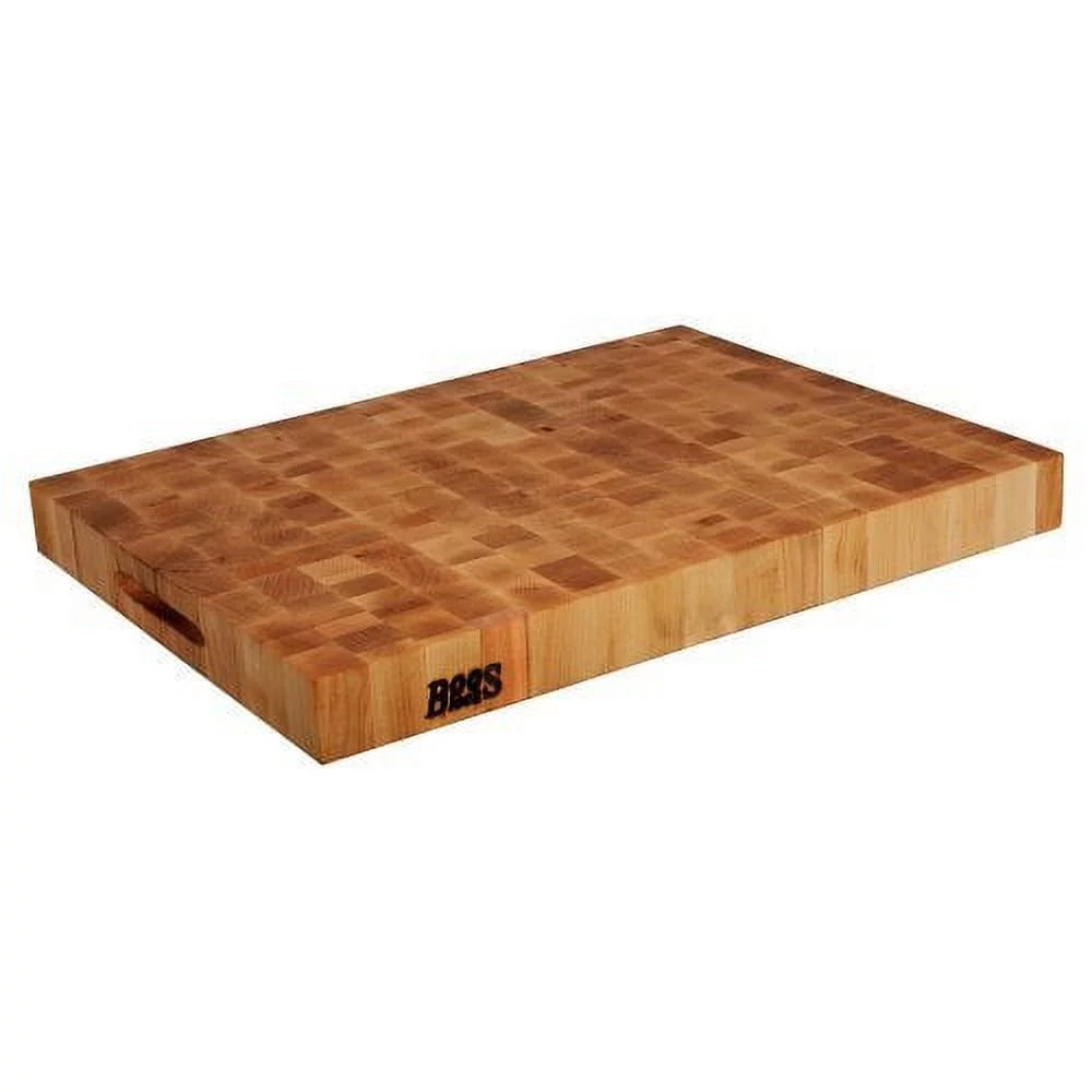 John Boos Rectangle Maple Cutting Board with Grips