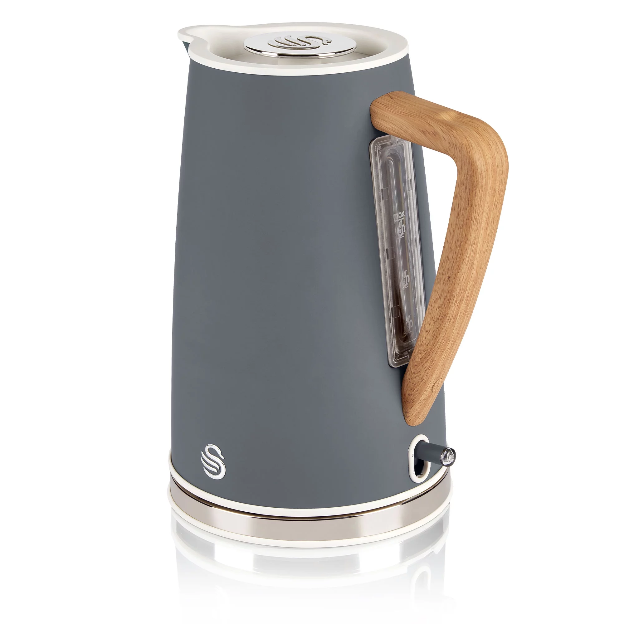 Swan SK14610GRYN Nordic Style Cordless Kettle 1.7L - Slate Gray