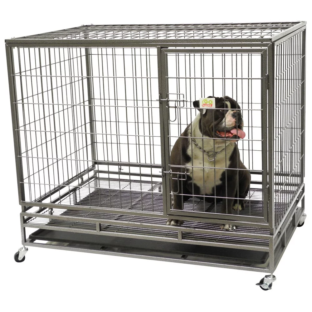 Go Pet Club Heavy Duty Mobile Metal Pet Cage