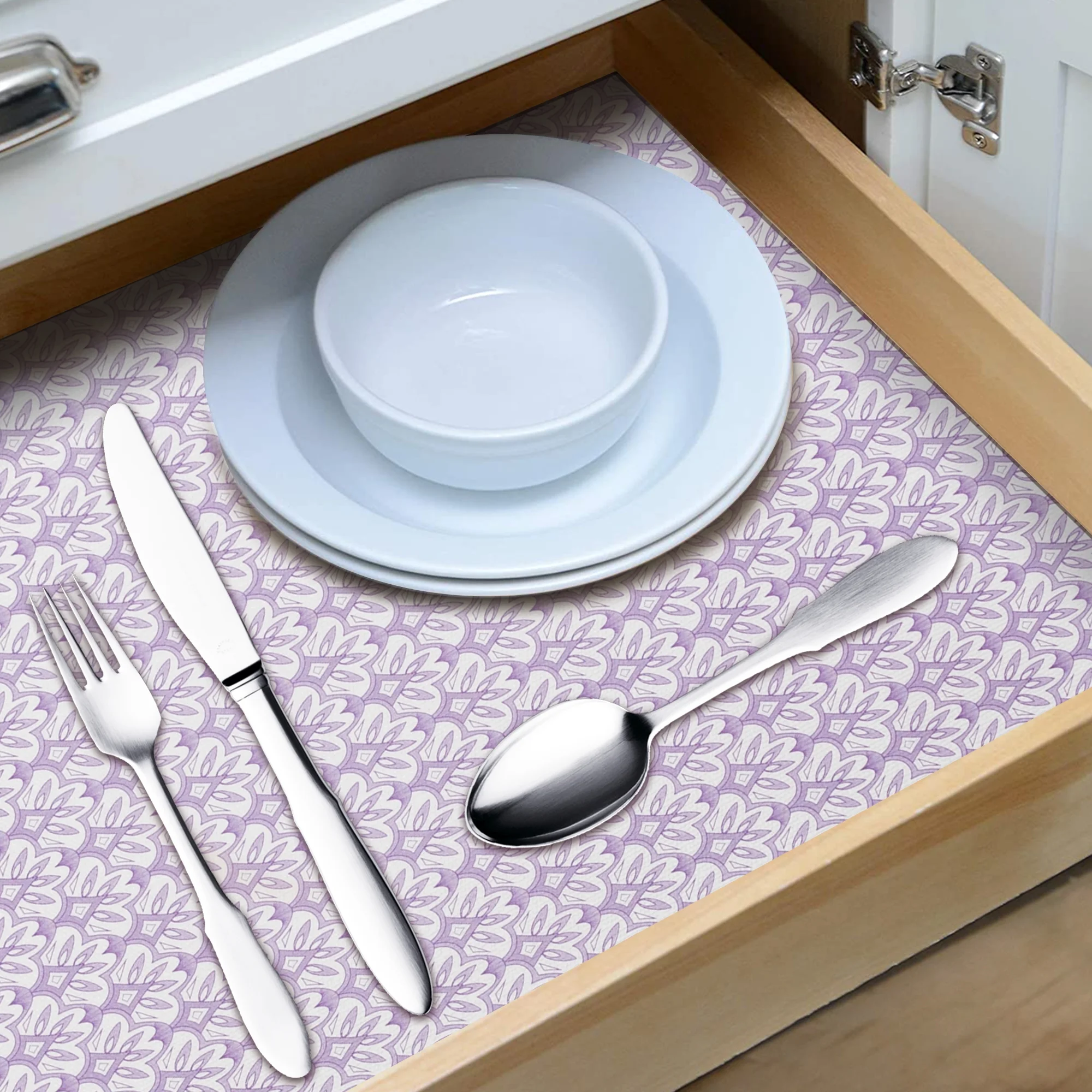 RAY STAR 12x120 Inch Shelf Liner Non Slip, Non Adhesive Drawer Liner, Waterproof Shelf Liners for Kitchen Cabinets