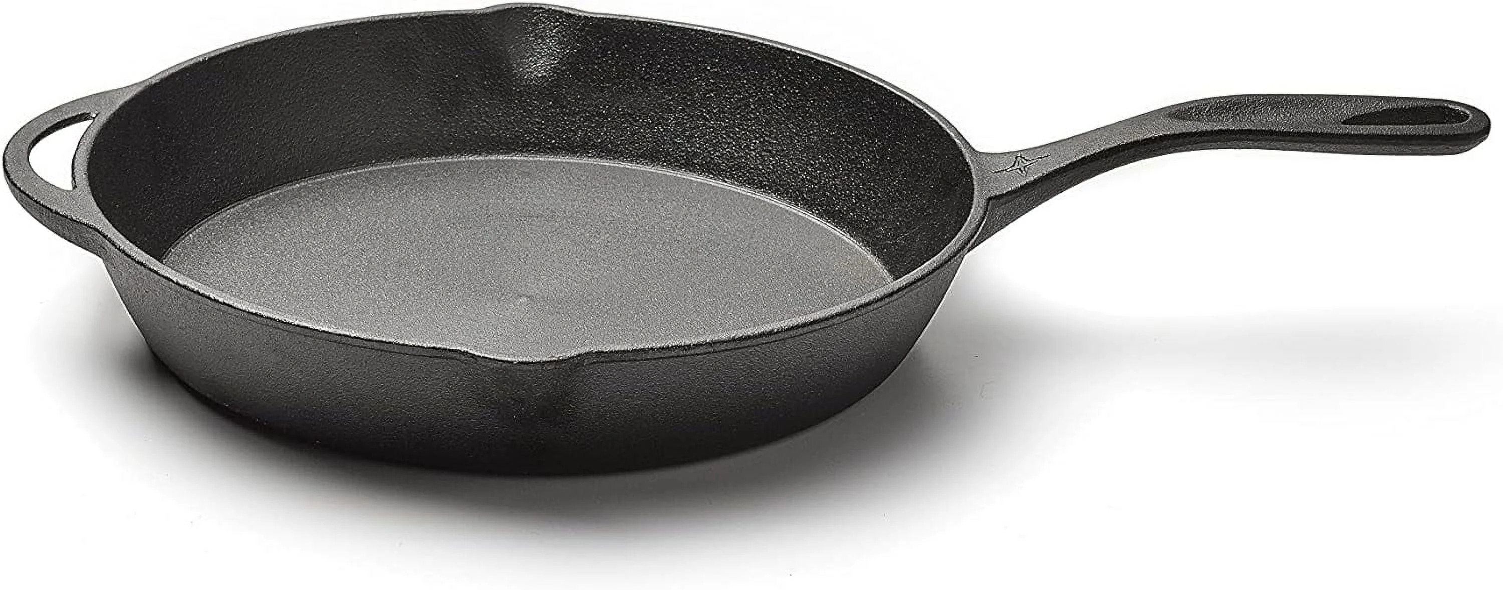 12 Inch Enameled Cast Iron Skillet - Black Pan For Pancakes And Frying - Smooth Cast Iron Skillet Frying Pan