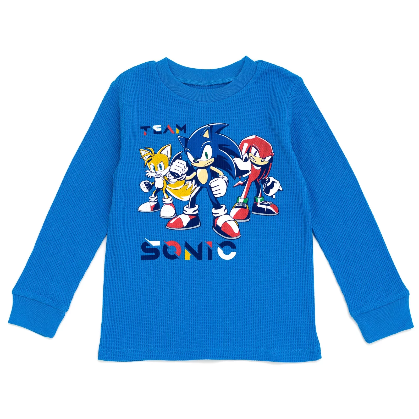 SEGA Sonic The Hedgehog Tails Knuckles Little Boys Thermal T-Shirt Pants Blue 4