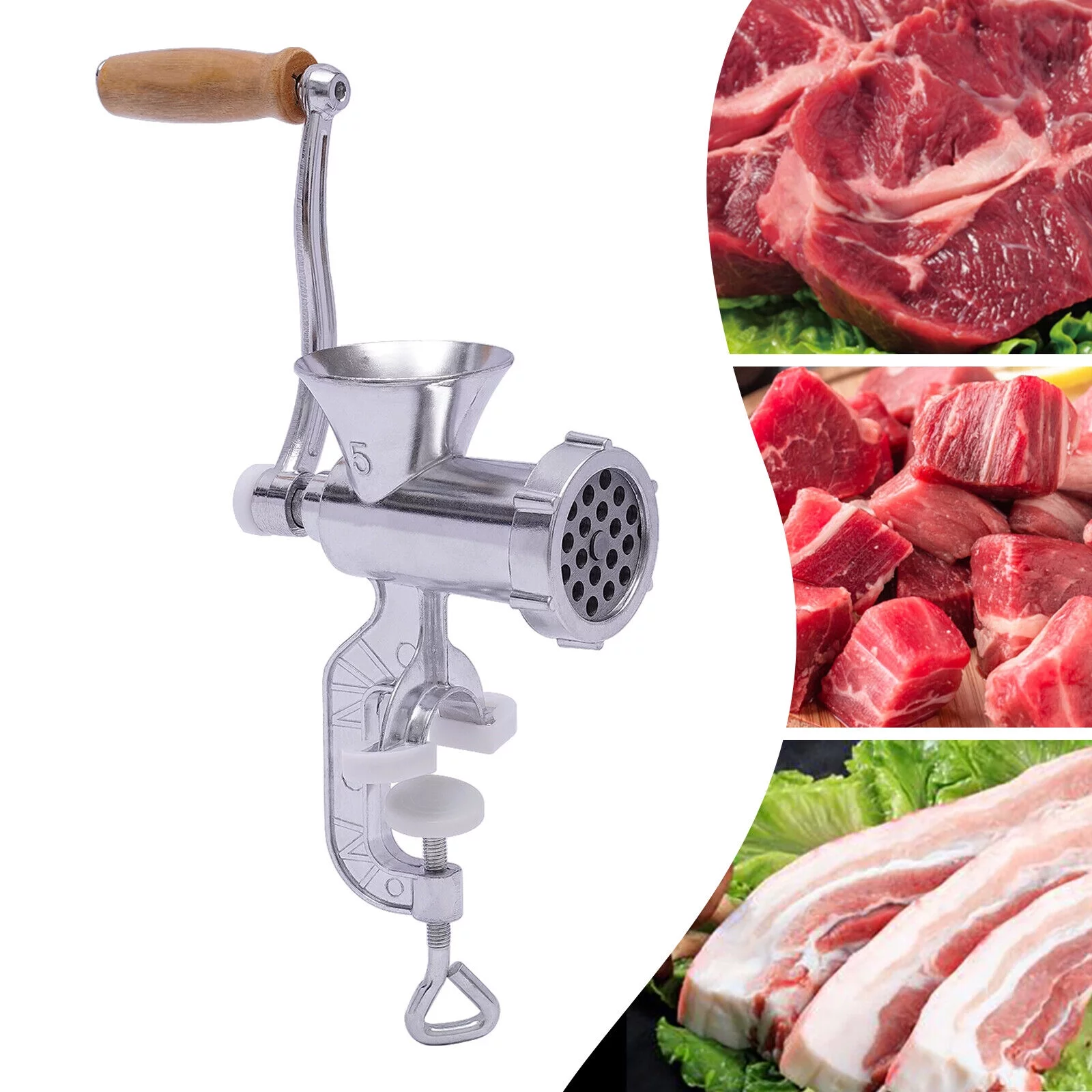 Manual Meat Grinder, Manual Multi-Function Chopper Sausage Pasta Filling Machine