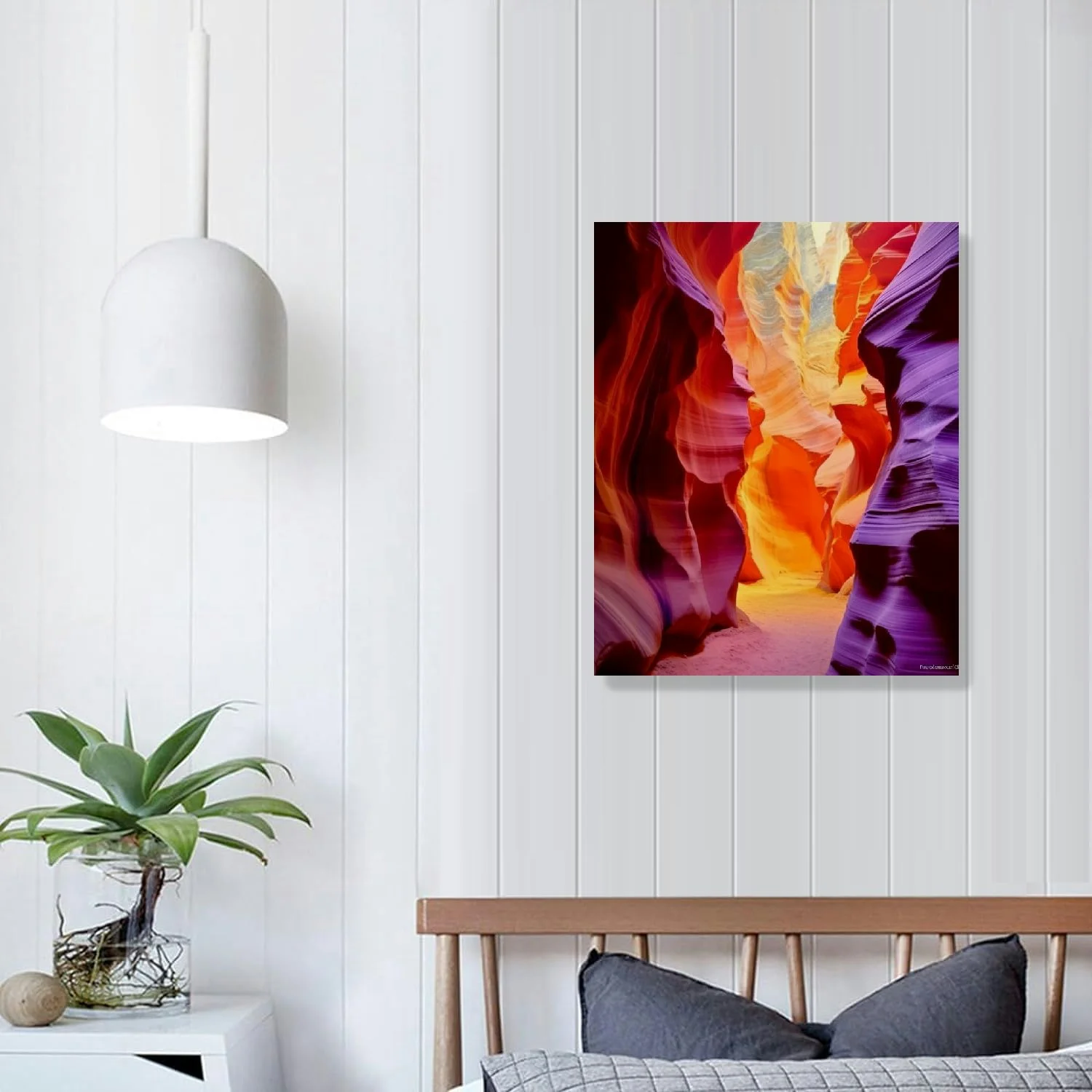 Nawypu  Canvas Wall Art Prints Arizona, Page, Upper Antelope Slot Canyon. Canyon Scenic