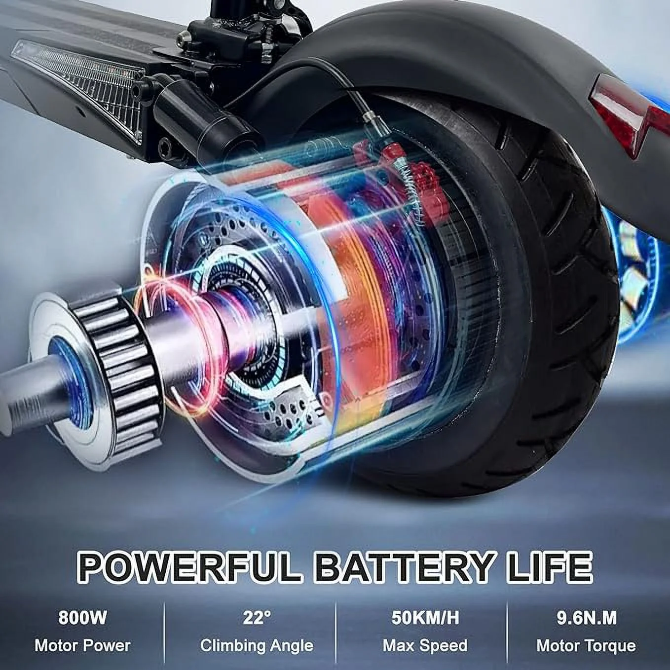 ZonDoo ZO02 Scooter Electric  Adult,  800W Motor 30mph 35 Miles Long Range,   E Scooter with Seat for Adults