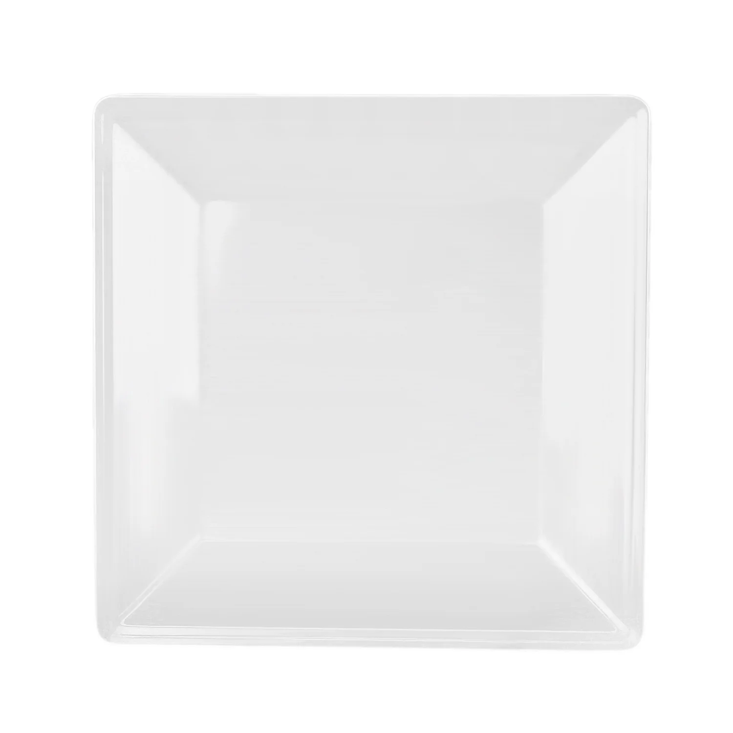 Excellante Passion White Melamine Dinnerware Collection 4 Inch Square Plate, Comes in Each