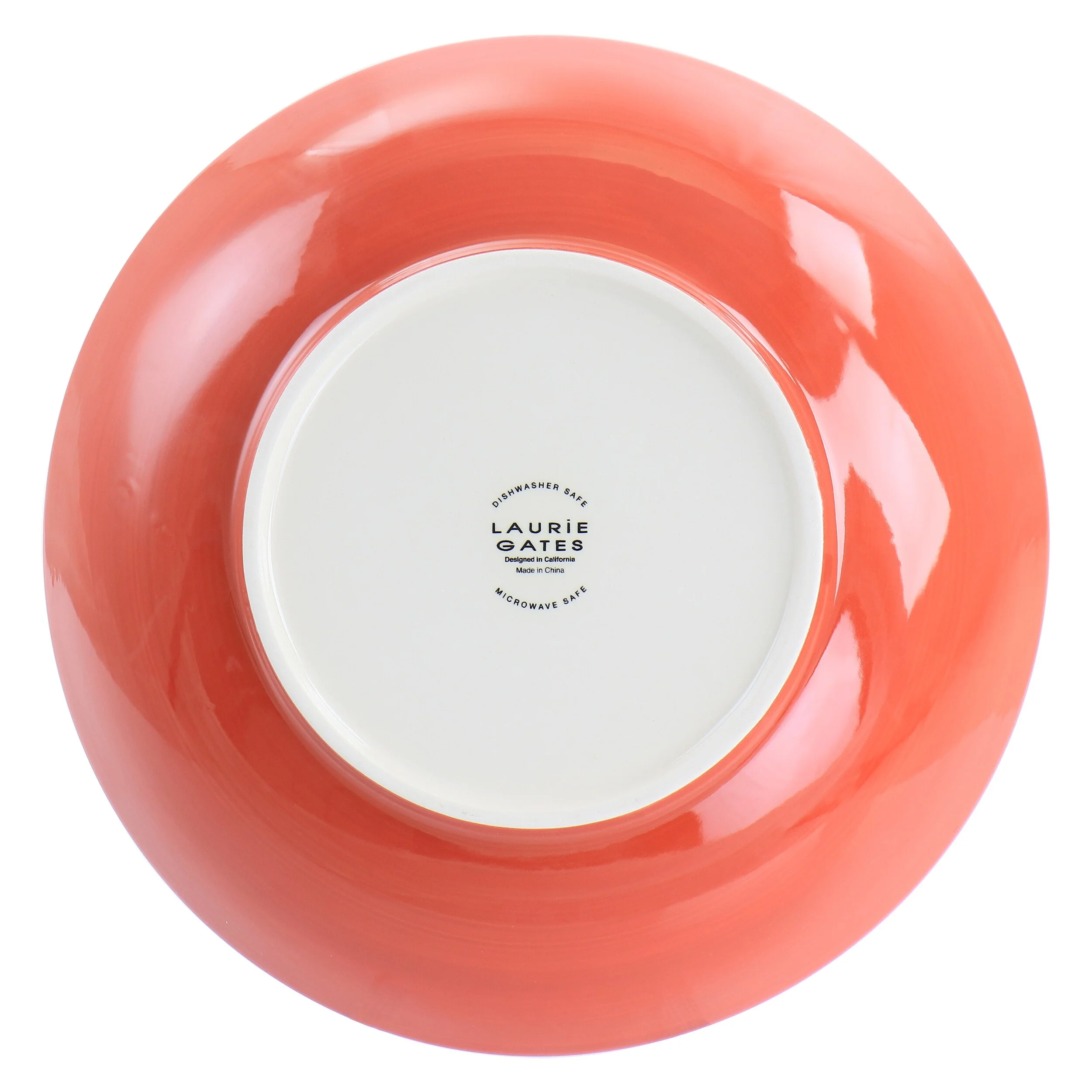 Laurie Gates California Designs Tierra 10.5In Stoneware Pasta Bowl in Red