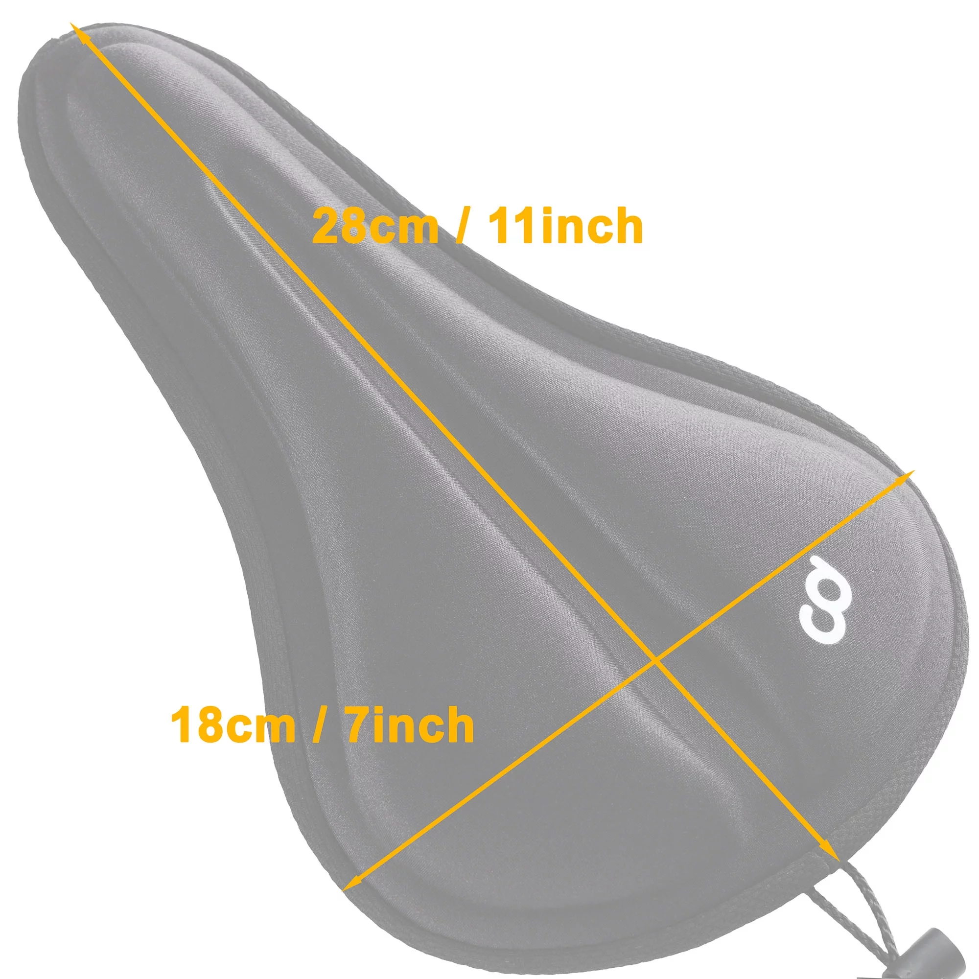 CyclingDeal Soft Comfort Bike Seat Cushion Cover 11x7