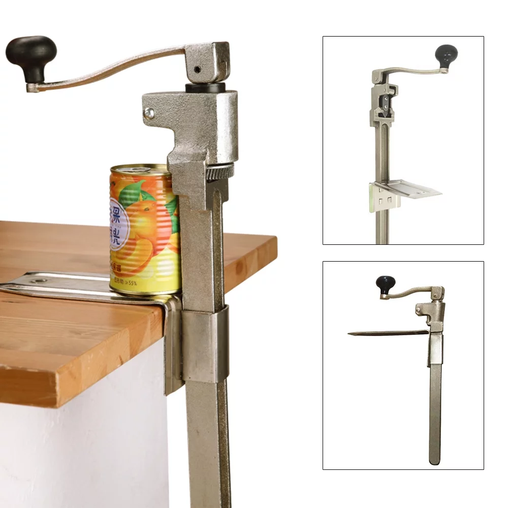 Heavy Duty Commercial Kitchen Tool Restaurant Food Big Can Opener Manual Table