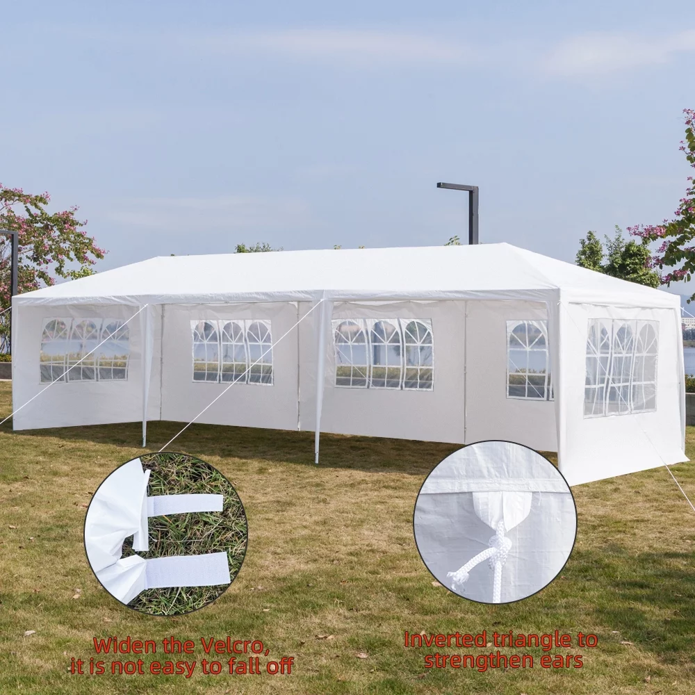 Winado 10' x 30' Canopy Tent Wedding Canopy Tent Pavilion w/ 5 Side Walls