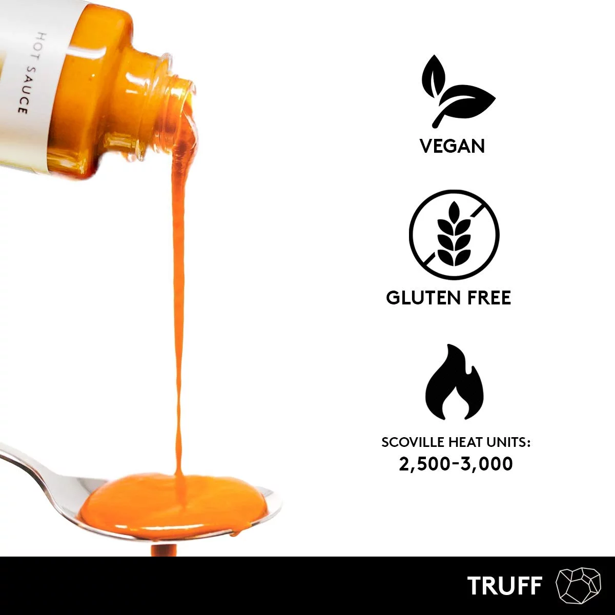 TRUFF White Truffle Hot Sauce, 6 oz Bottle