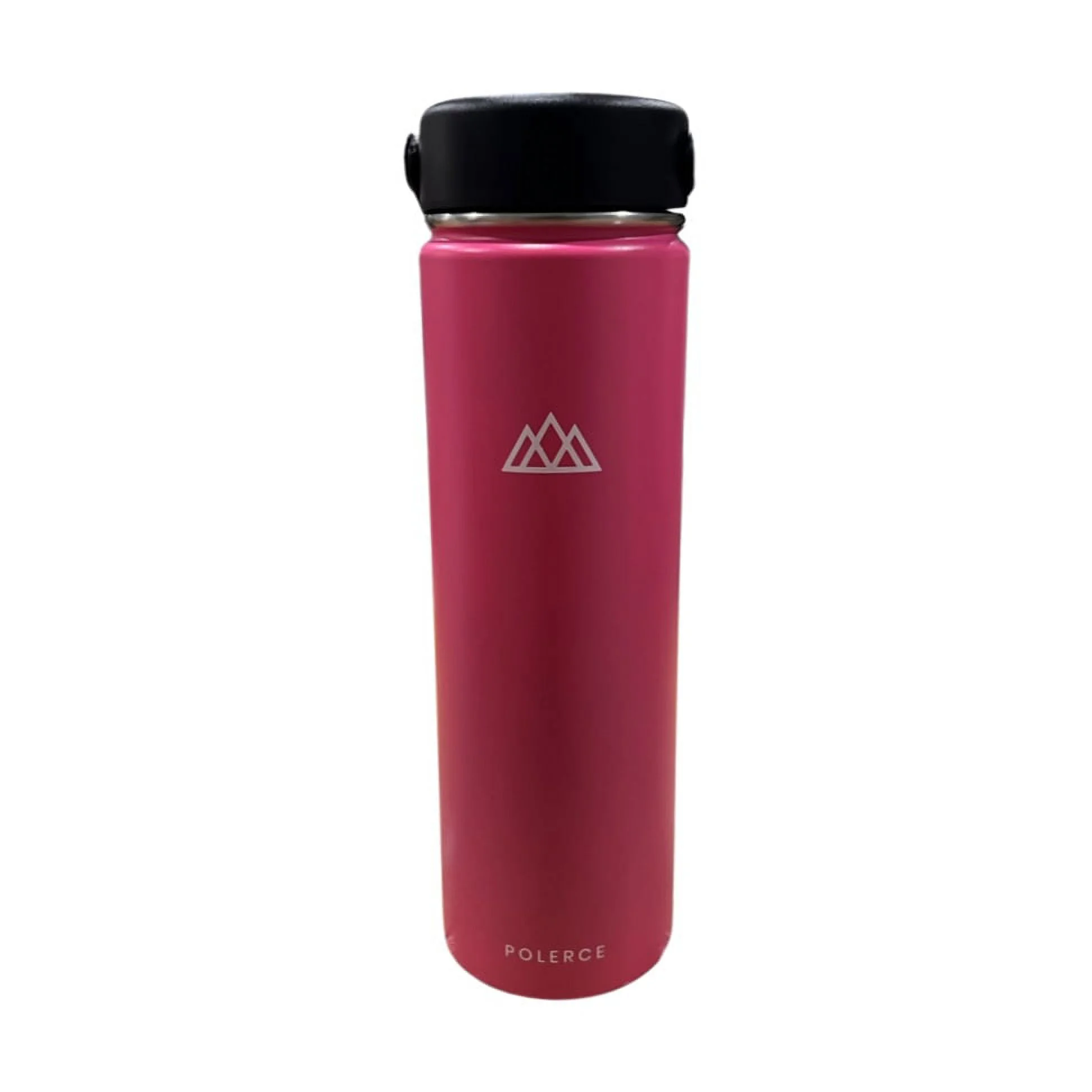 Vacuum Insulated Bottle - Stainless Steel Thermally Insulated Flask with Flex Cap- 21 fl oz - Pink - by Polerce