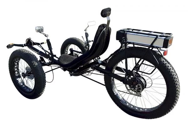 Electric Recumbent Trike Tricycle With Foldable Design And Fat Tires