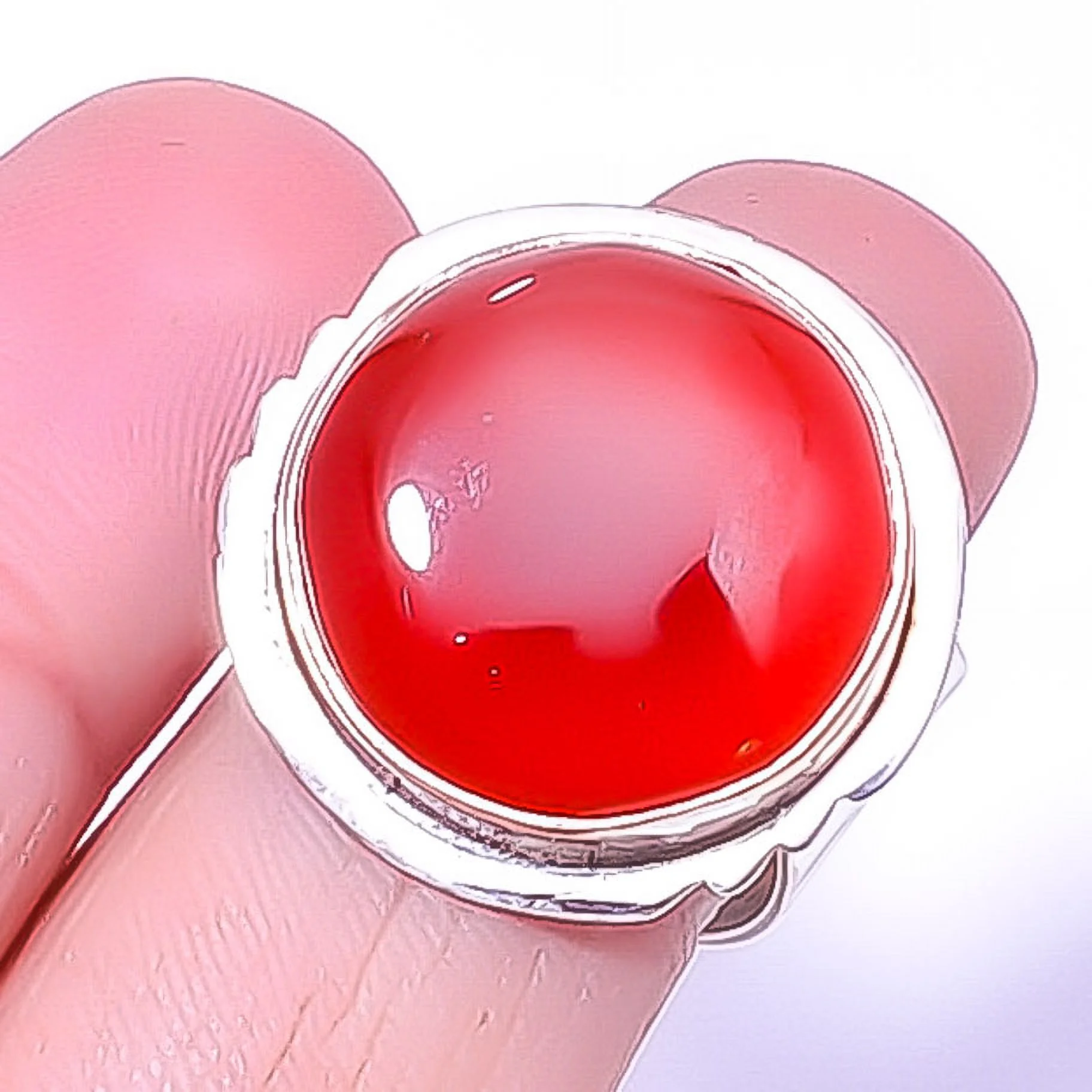 Carnelian - Brazil Gemstone 925 Silver Plated Handmade Jewelry Ring s.8 A384, Valentine's Day Gift, Birthday Gift, Beautiful Jewelry For Woman & Girls
