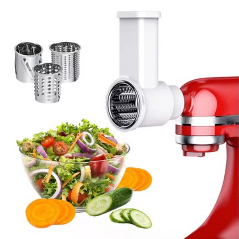 JahyShow 3-in-1 Attachment for KitchenAid Stand Mixer - Slicer/Shredder