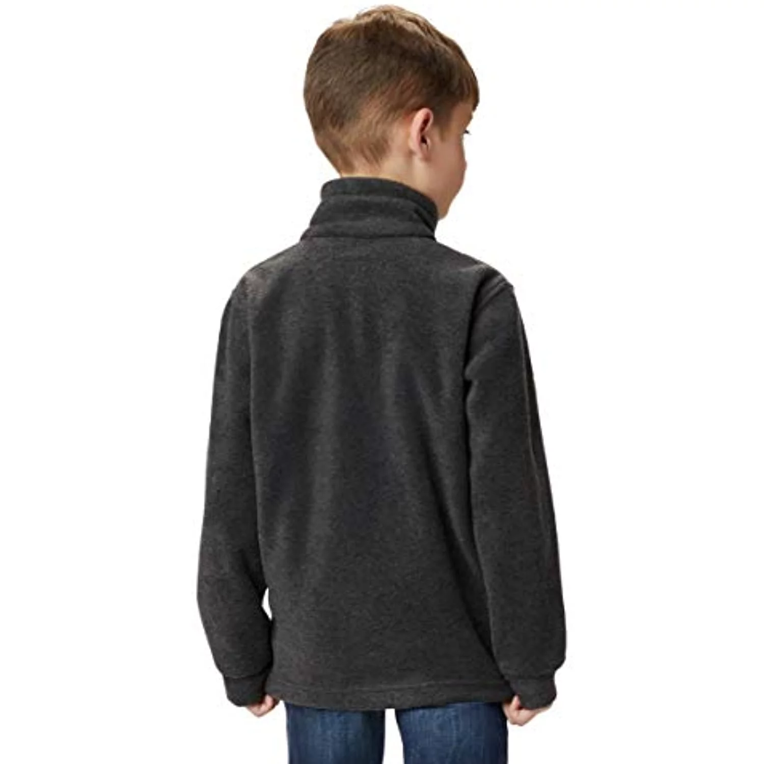 Columbia Youth Boys Steens Mt II Fleece, Charcoal Heather, X-Small