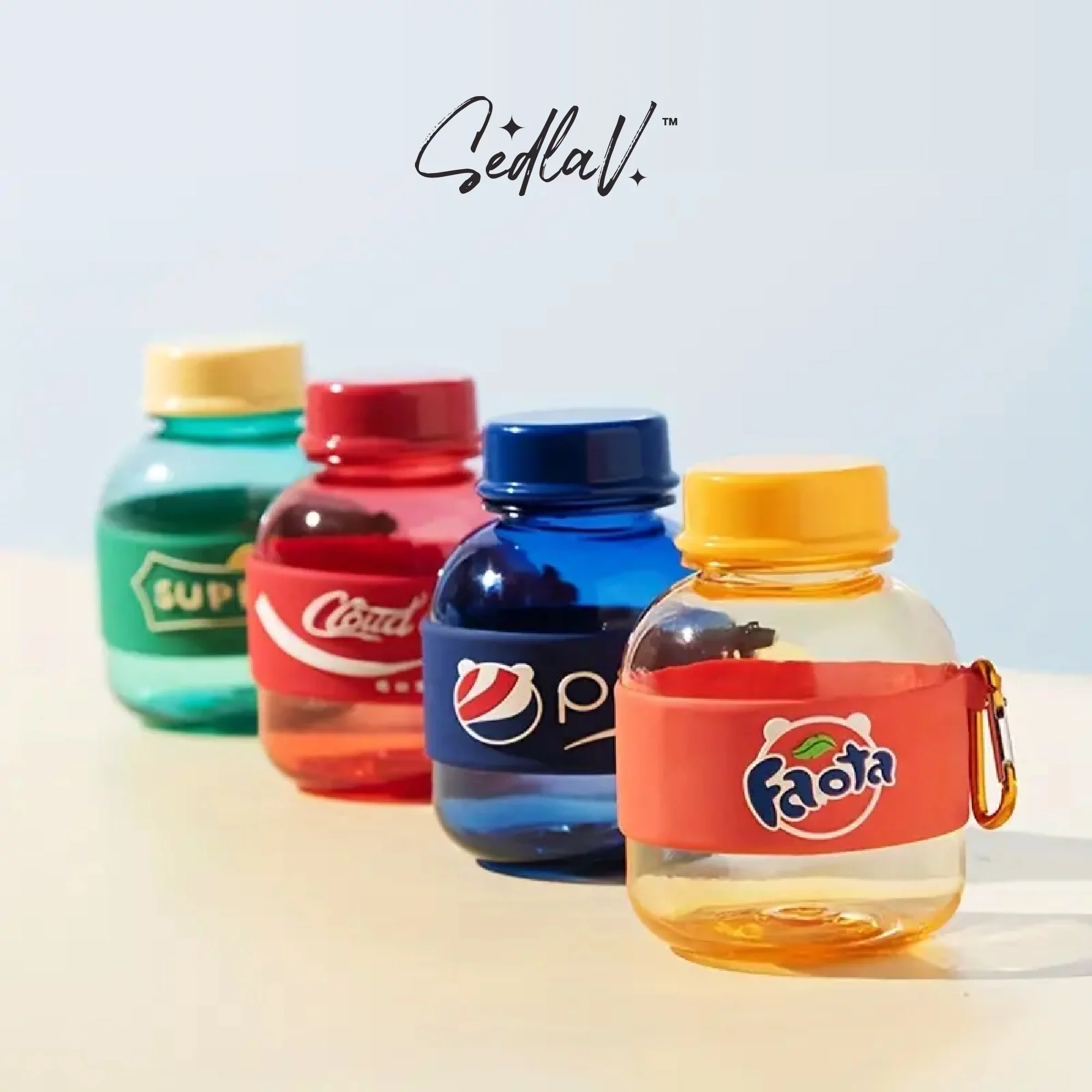 SEDLAV Mini Leakproof Water Bottle - Sports Bottle, Shatterproof, and Portable Water Bottle for Gym, Yoga, Office, Travel