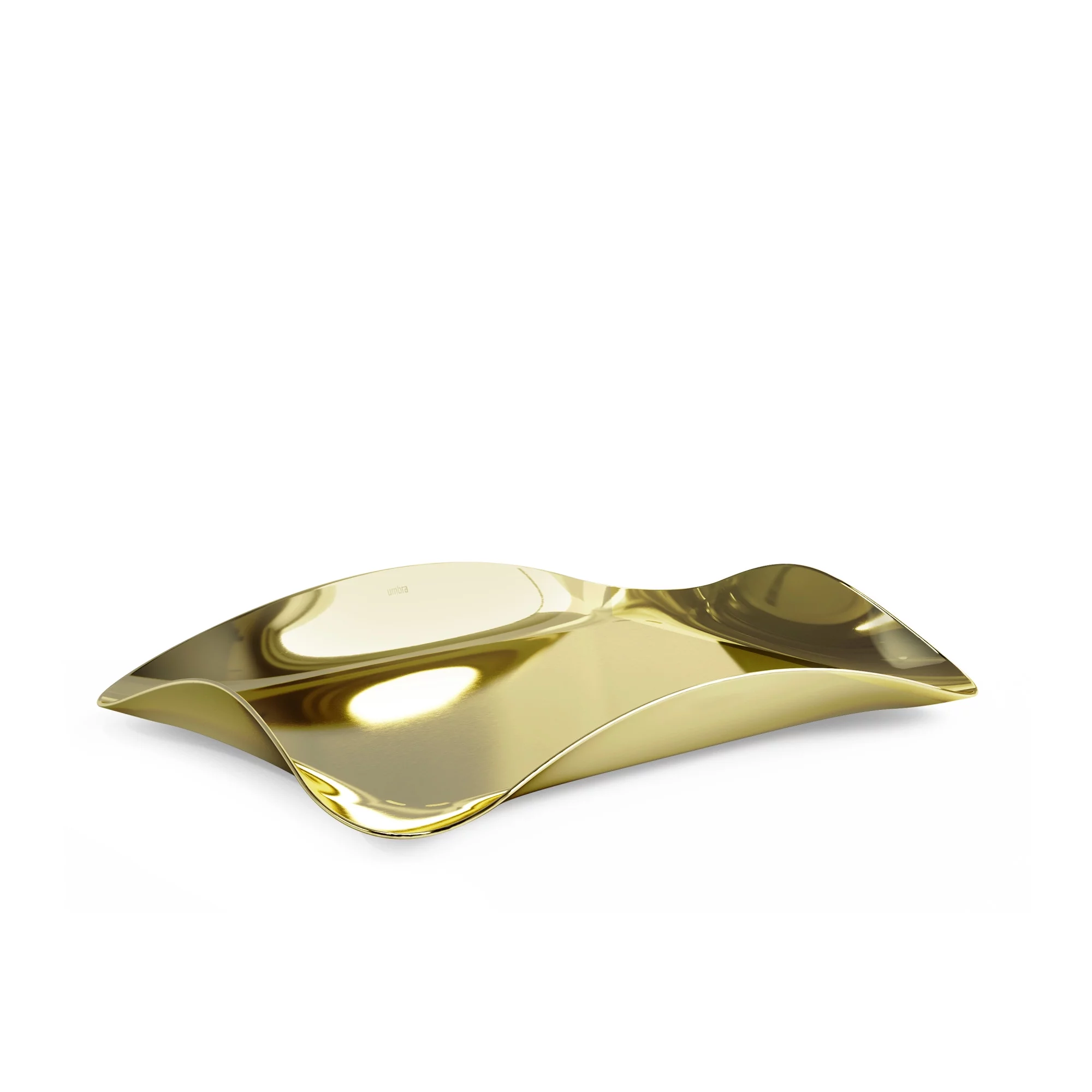Umbra Metallic Metal Wave Decorative Tray